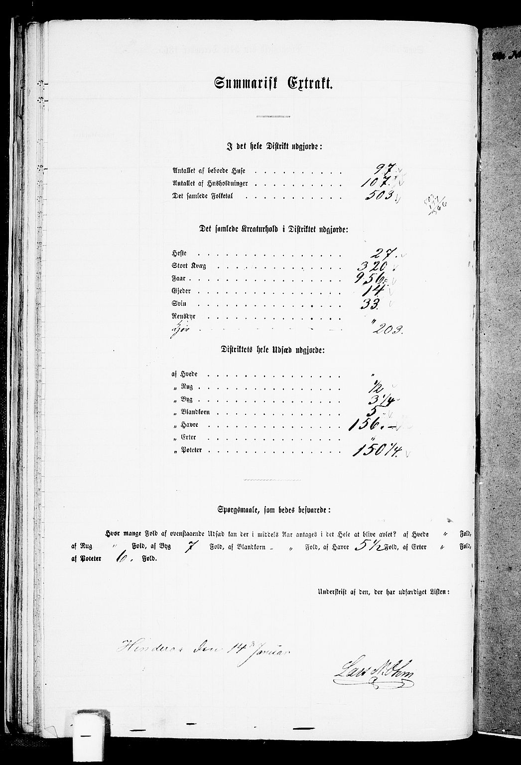 RA, 1865 census for Nedstrand, 1865, p. 43