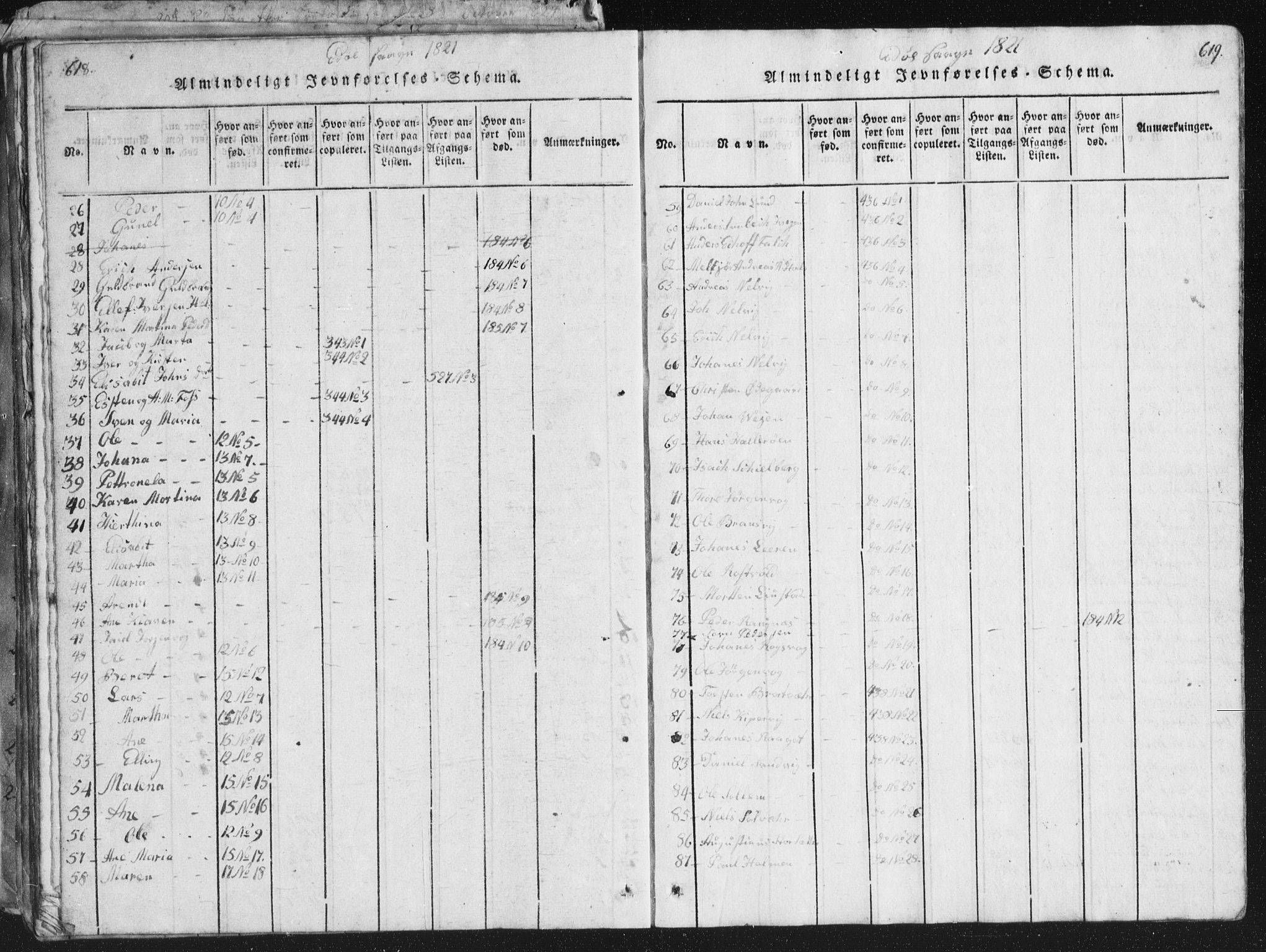 Ministerialprotokoller, klokkerbøker og fødselsregistre - Møre og Romsdal, SAT/A-1454/581/L0942: Parish register (copy) no. 581C00, 1820-1836, p. 618-619