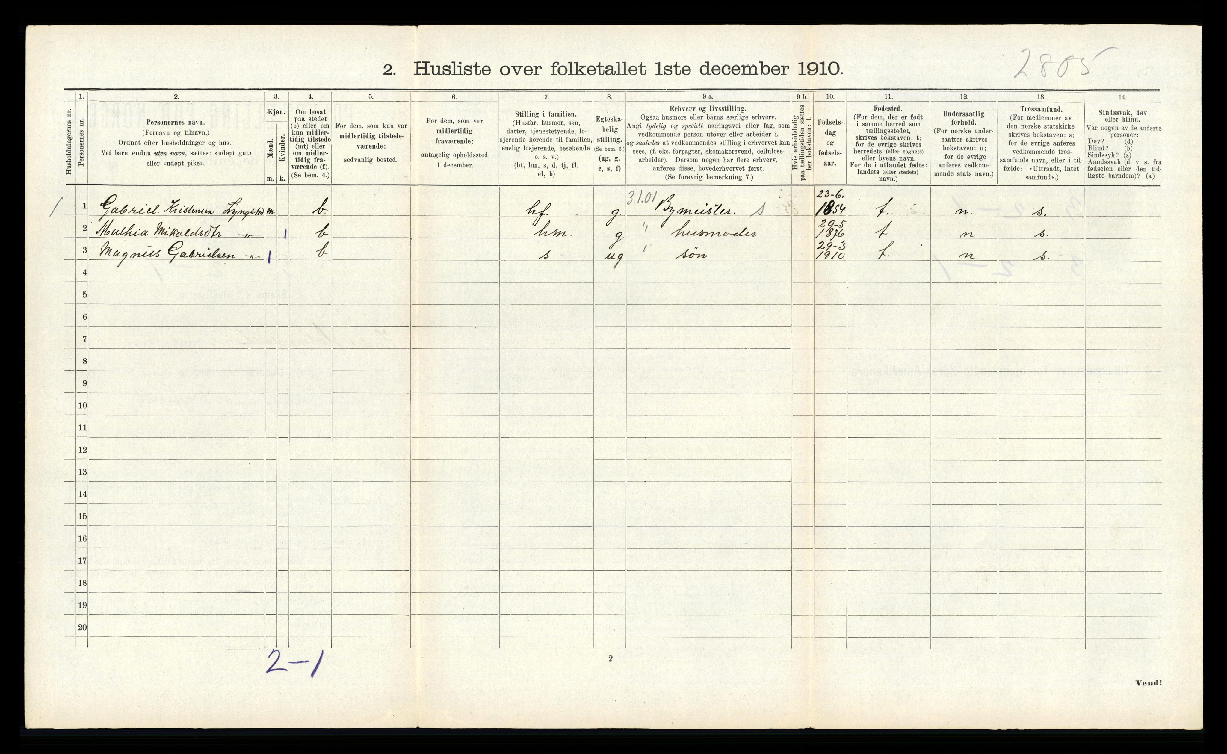 RA, 1910 census for Indre Holmedal, 1910, p. 139