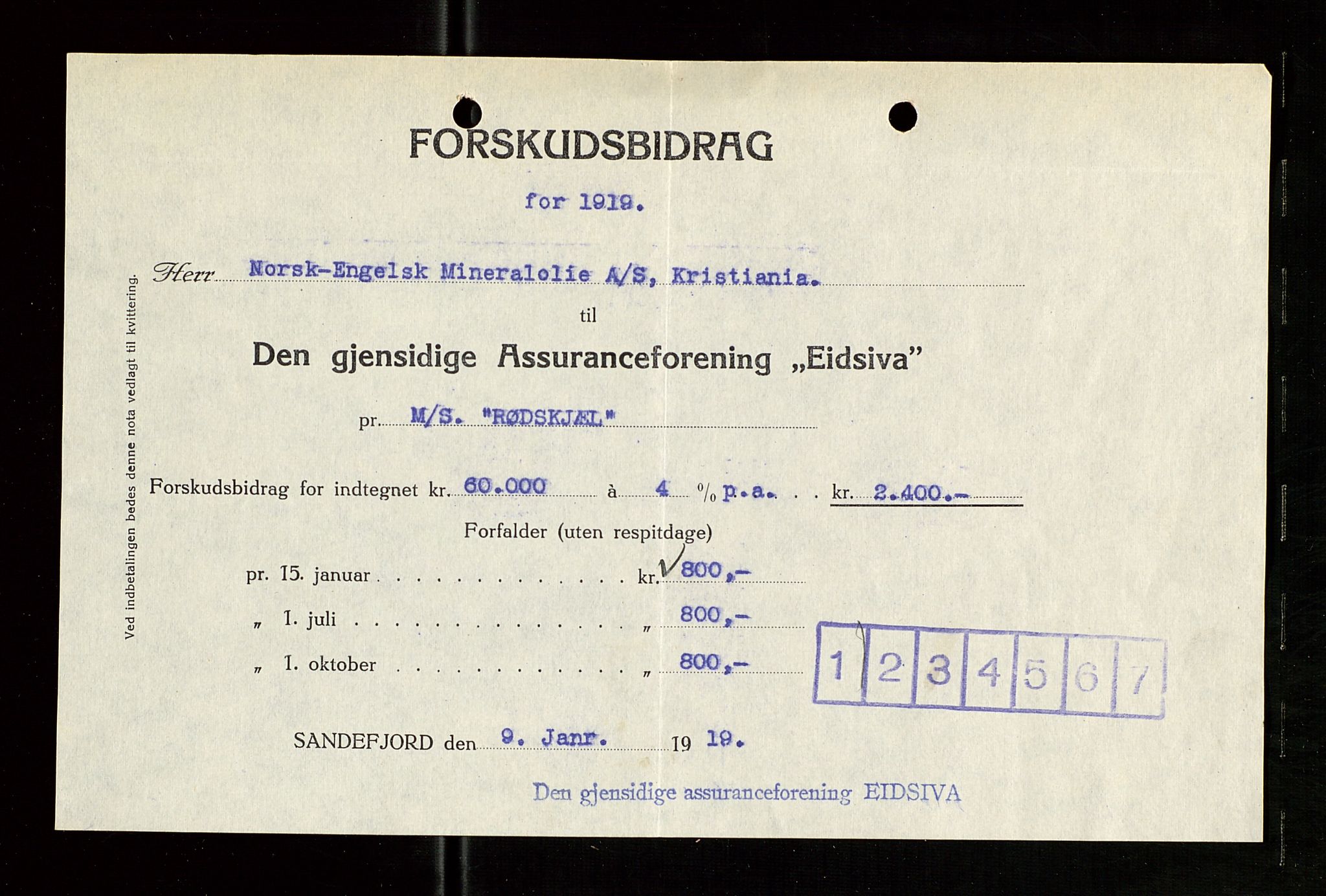 Pa 1521 - A/S Norske Shell, SAST/A-101915/E/Ea/Eaa/L0007: Sjefskorrespondanse, 1919, p. 17