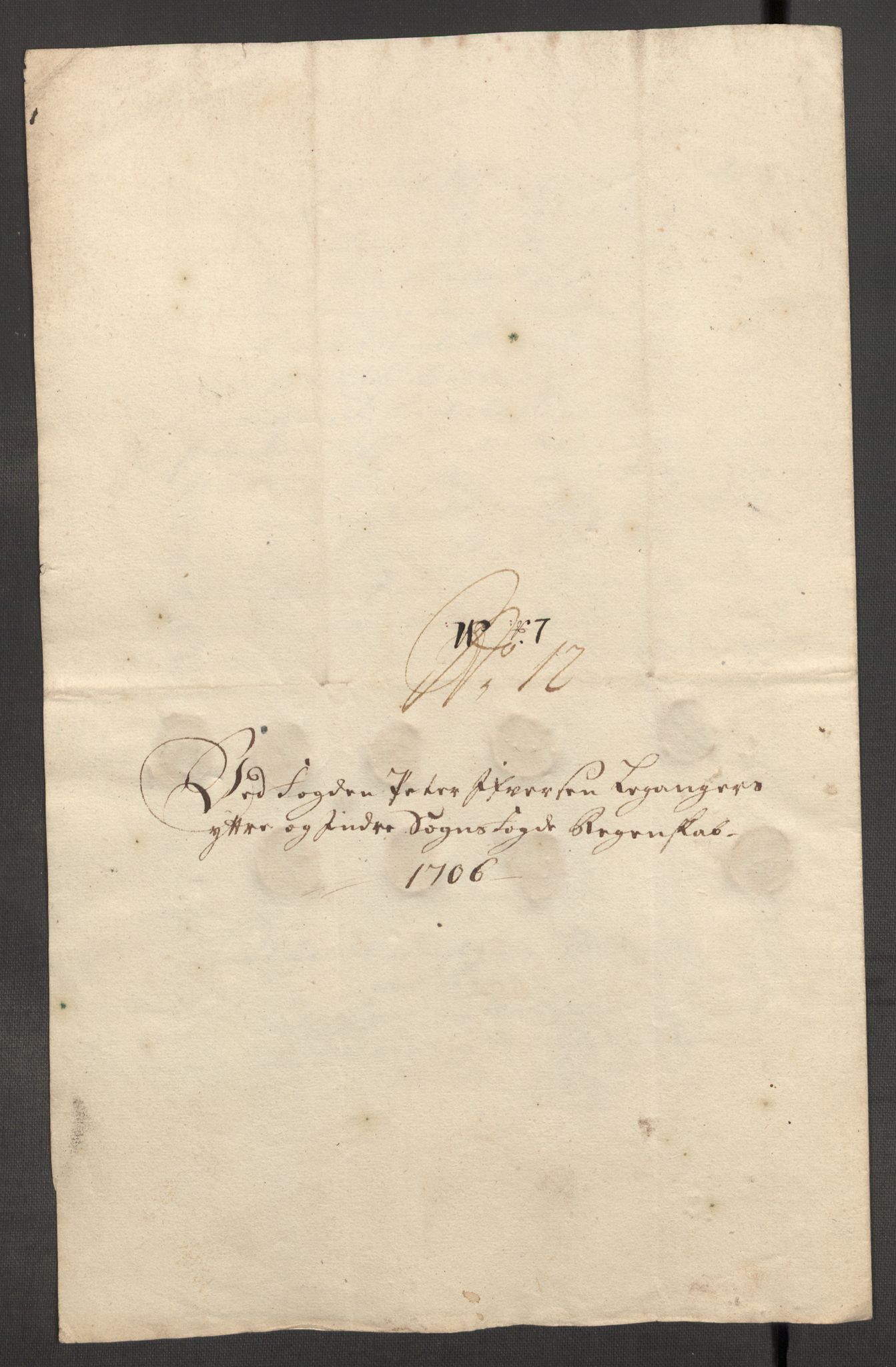 Rentekammeret inntil 1814, Reviderte regnskaper, Fogderegnskap, RA/EA-4092/R52/L3314: Fogderegnskap Sogn, 1705-1707, p. 392