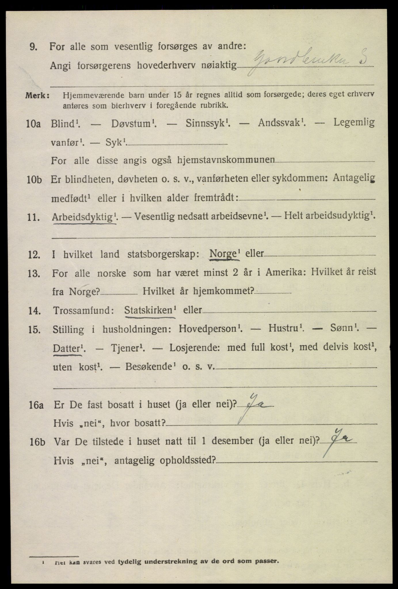 SAK, 1920 census for Bakke, 1920, p. 1683