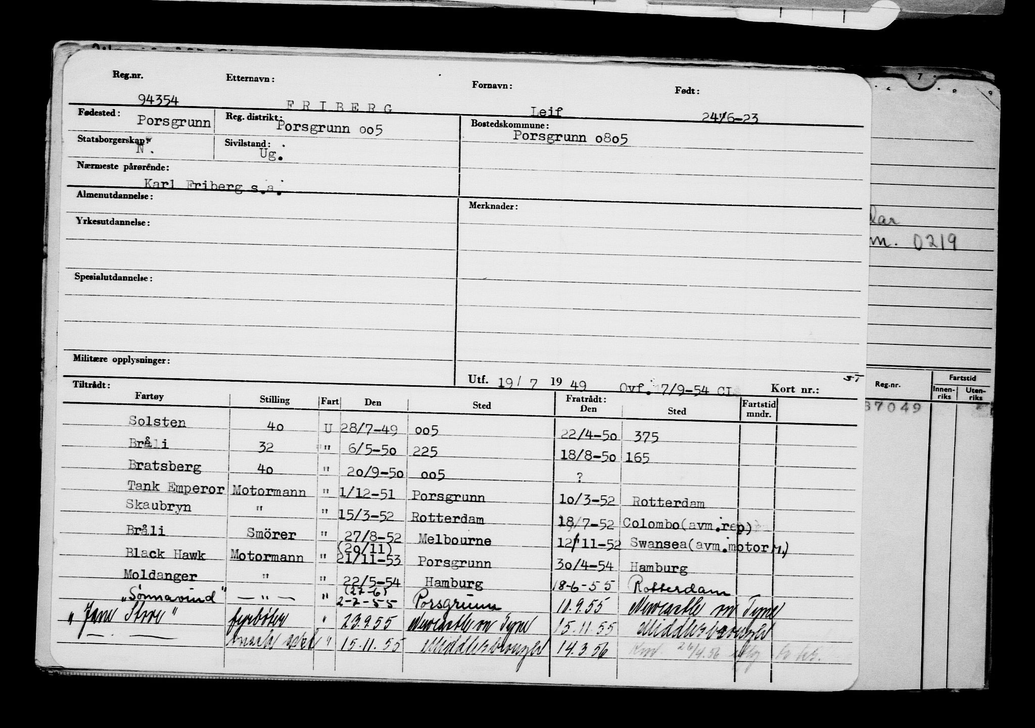 Direktoratet for sjømenn, AV/RA-S-3545/G/Gb/L0220: Hovedkort, 1923, p. 347