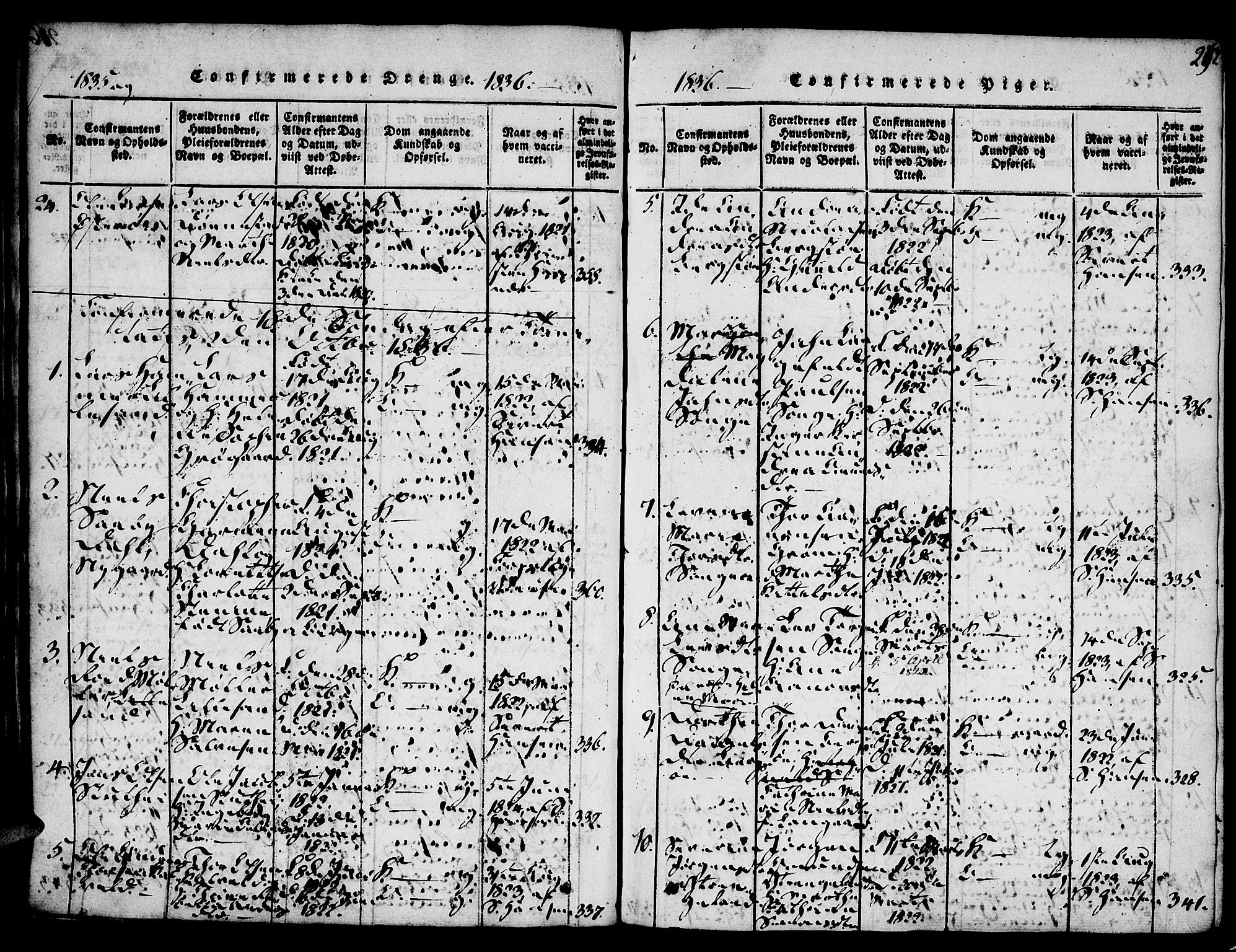 Vestre Moland sokneprestkontor, AV/SAK-1111-0046/F/Fa/Fab/L0003: Parish register (official) no. A 3, 1816-1843, p. 267