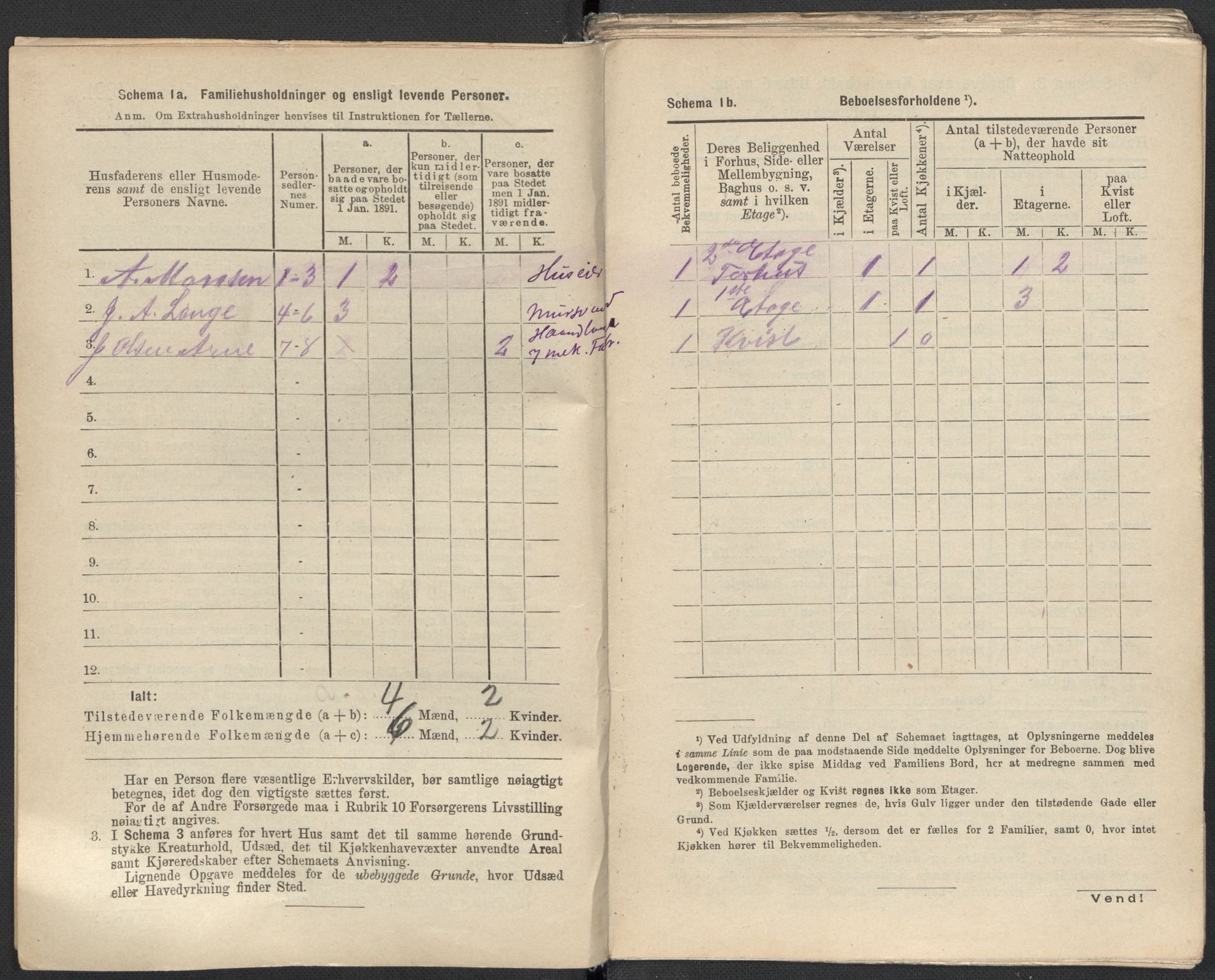 RA, 1891 Census for 1301 Bergen, 1891, p. 4289