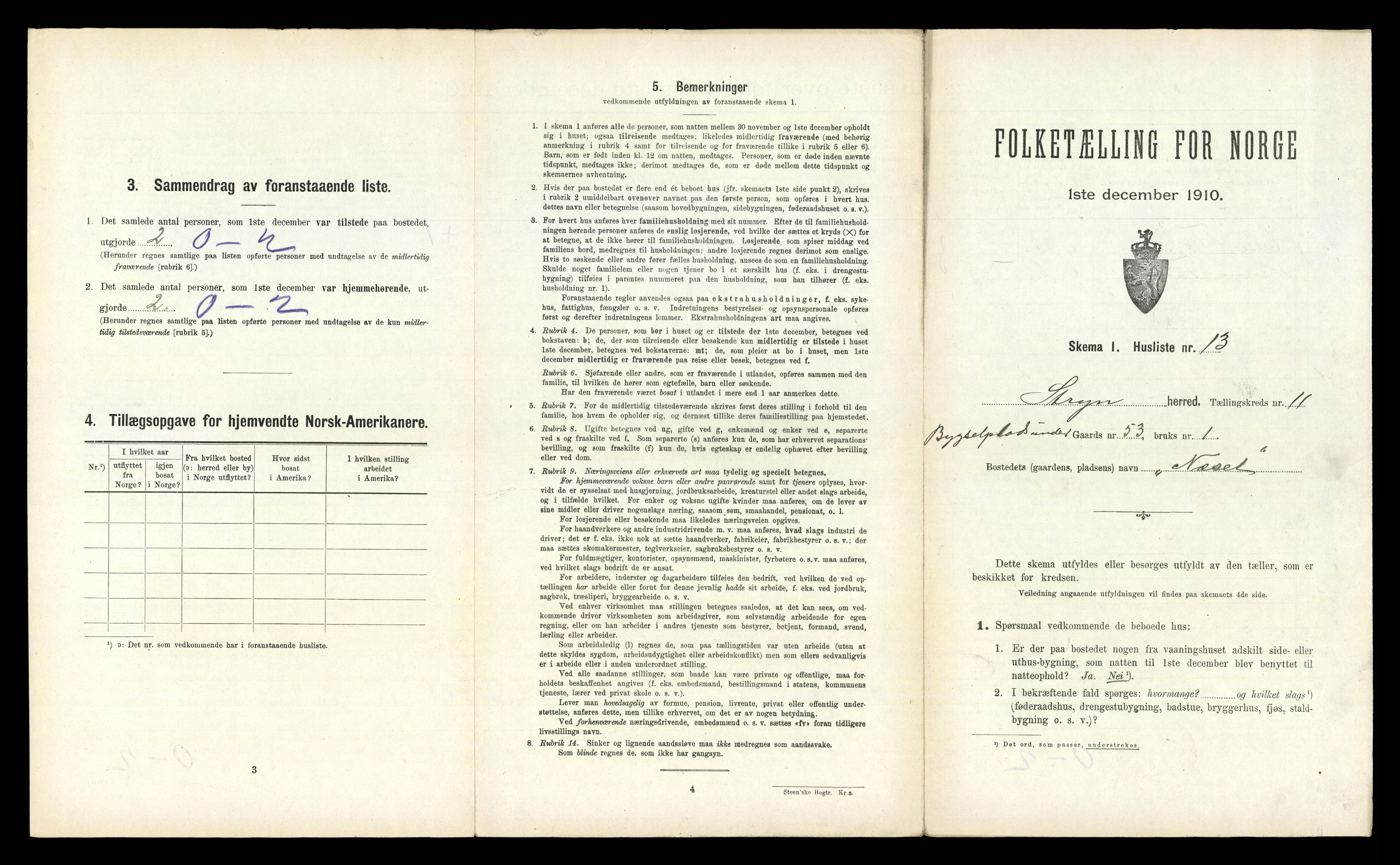 RA, 1910 census for Stryn, 1910, p. 773