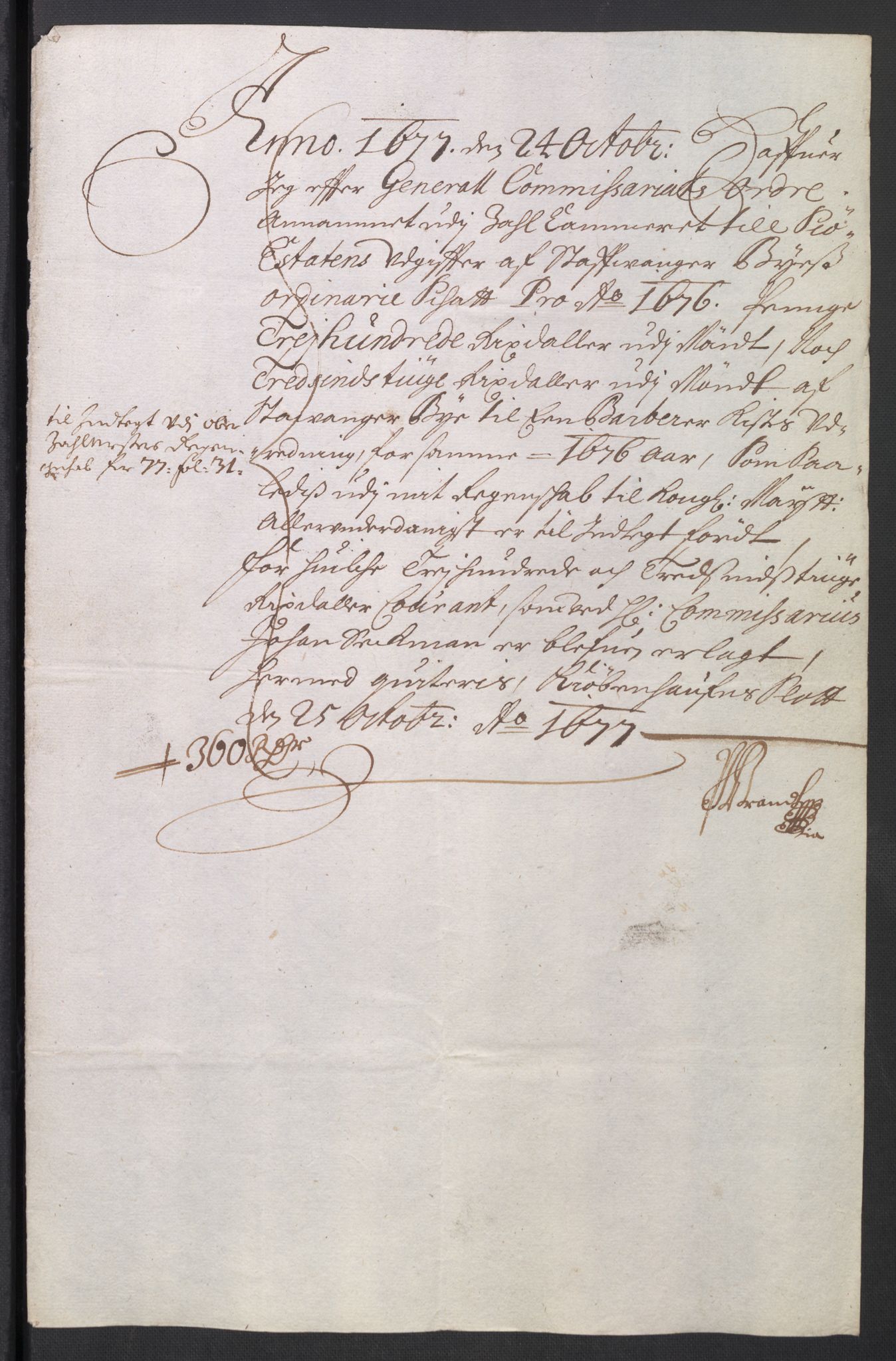 Rentekammeret inntil 1814, Reviderte regnskaper, Byregnskaper, AV/RA-EA-4066/R/Ro/L0300: [O3] Kontribusjonsregnskap, 1661-1678, p. 266