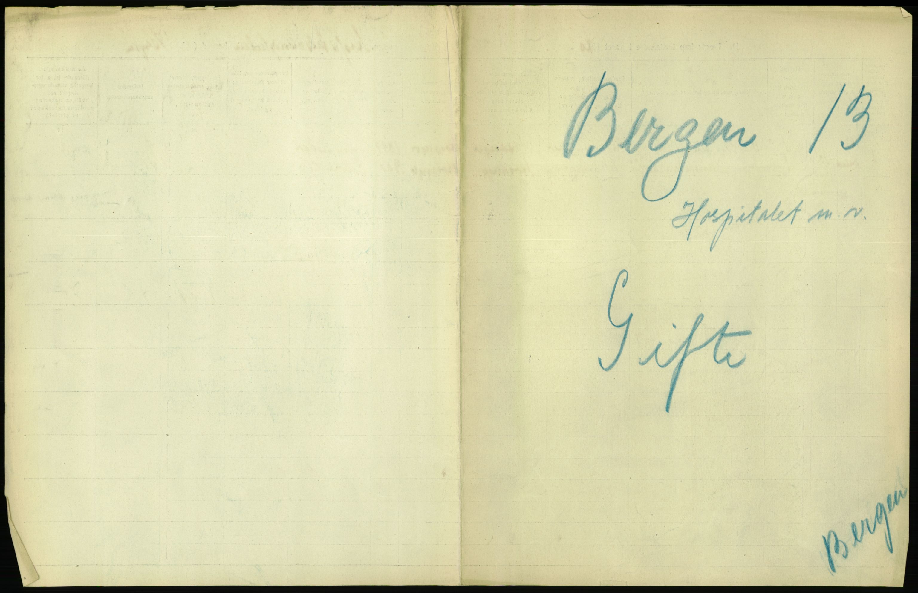 Statistisk sentralbyrå, Sosiodemografiske emner, Befolkning, AV/RA-S-2228/D/Df/Dfb/Dfbj/L0042: Bergen: Gifte, døde, dødfødte., 1920, p. 25