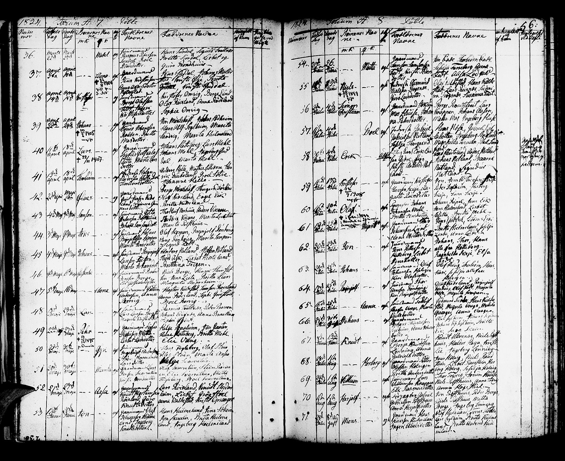 Kvinnherad sokneprestembete, SAB/A-76401/H/Haa: Parish register (official) no. A 5, 1811-1835, p. 56