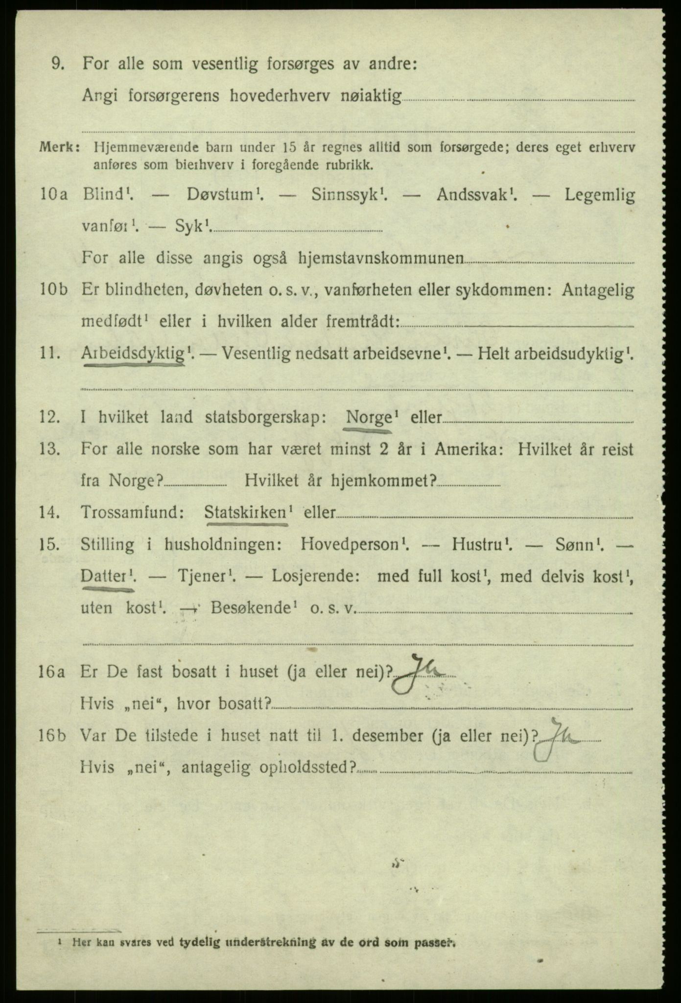 SAB, 1920 census for Sogndal, 1920, p. 4892