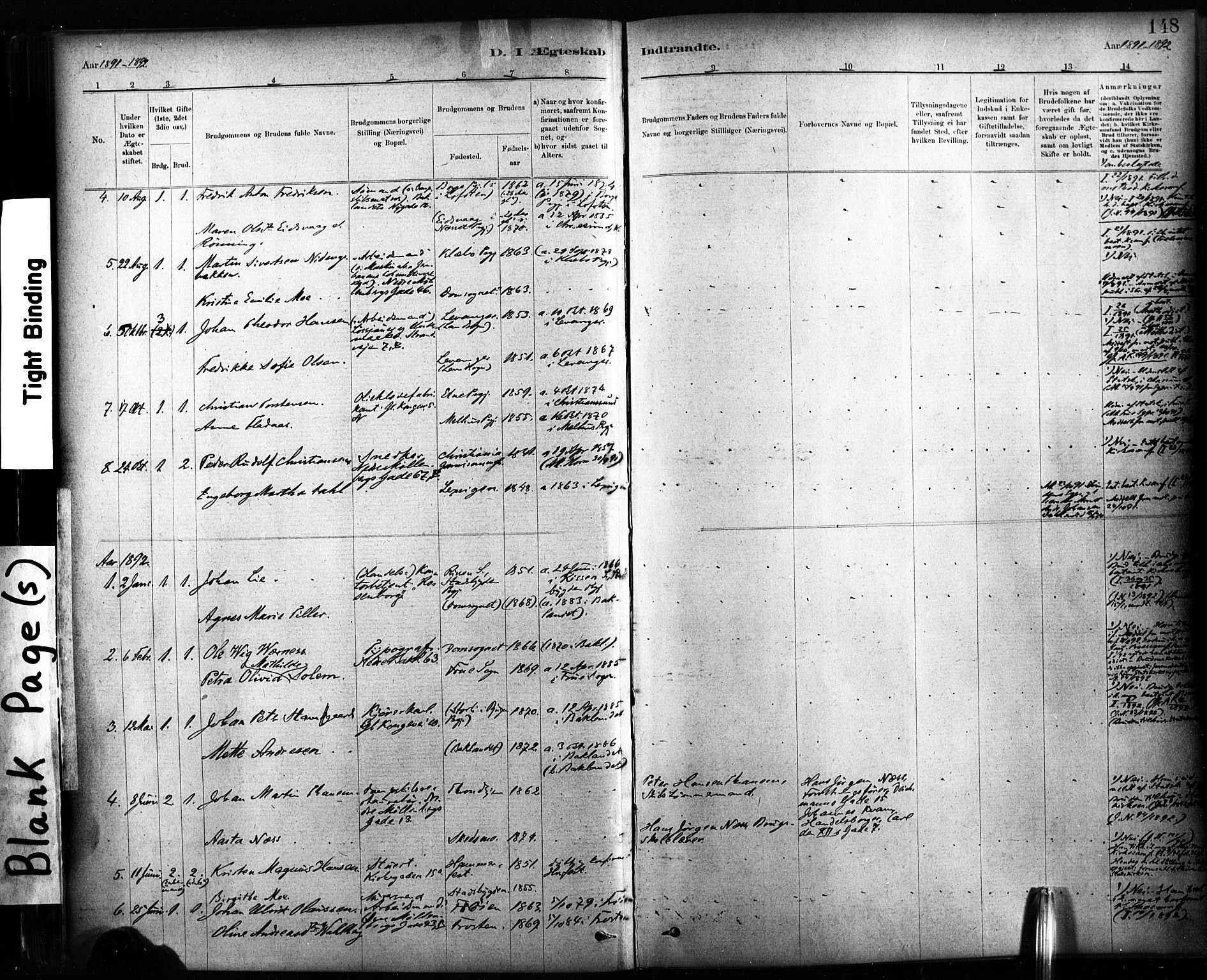 Ministerialprotokoller, klokkerbøker og fødselsregistre - Sør-Trøndelag, SAT/A-1456/604/L0189: Parish register (official) no. 604A10, 1878-1892, p. 148