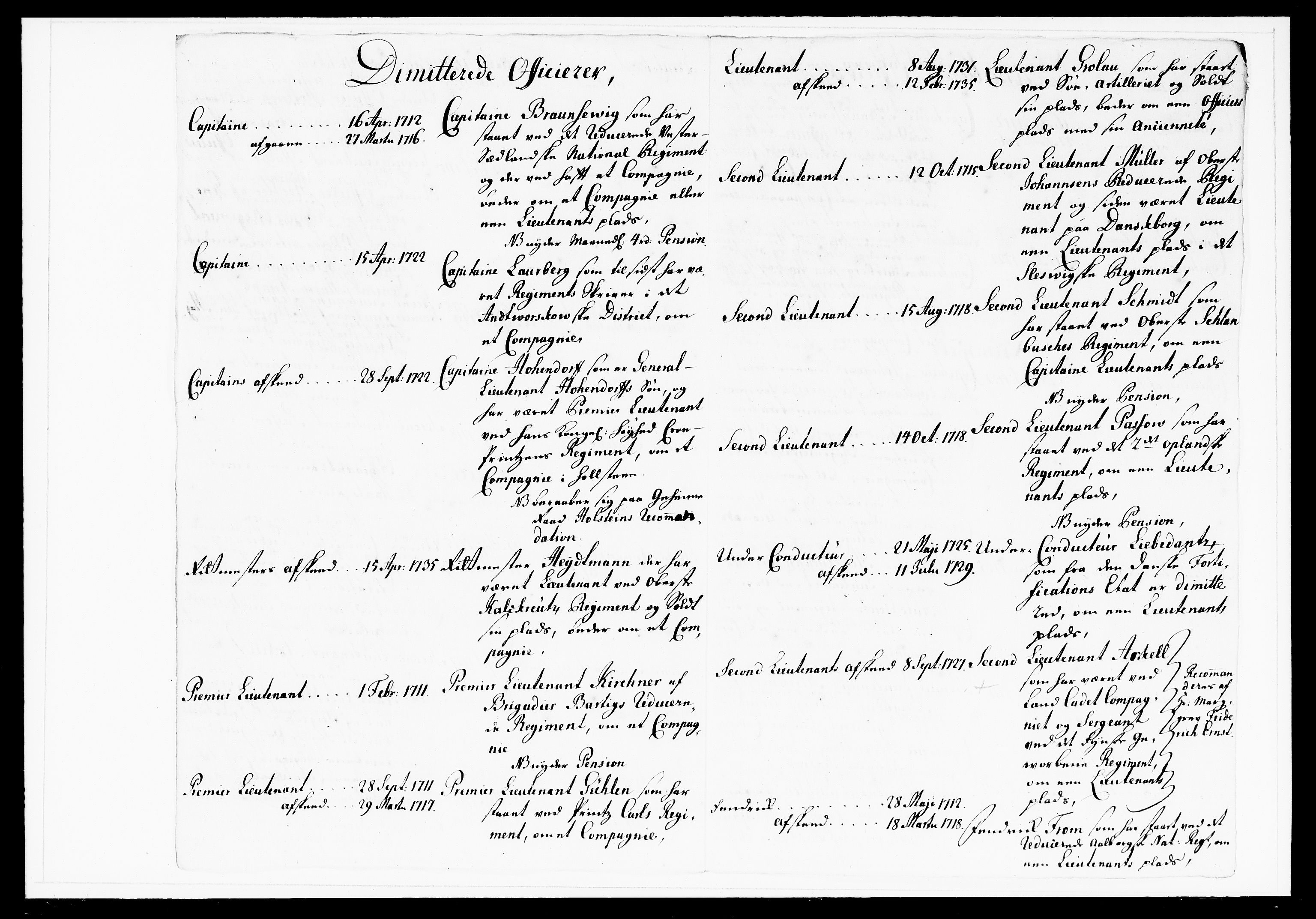 Krigskollegiet, Krigskancelliet, DRA/A-0006/-/1143-1150: Refererede sager, 1738, p. 208