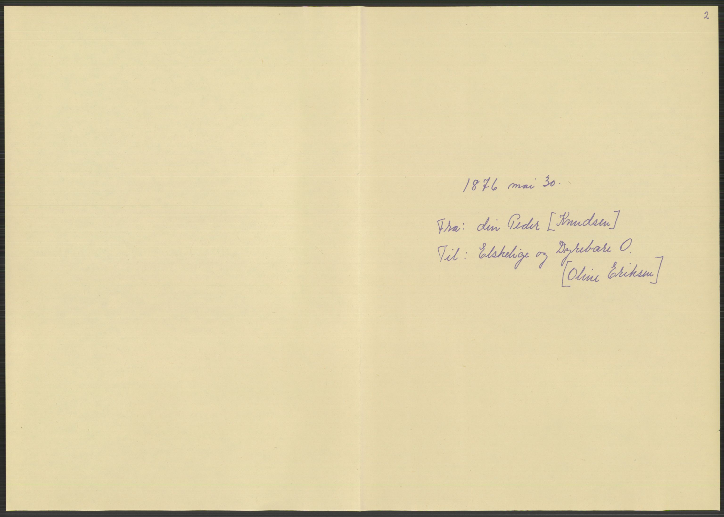 Samlinger til kildeutgivelse, Amerikabrevene, AV/RA-EA-4057/F/L0014: Innlån fra Oppland: Nyberg - Slettahaugen, 1838-1914, p. 487