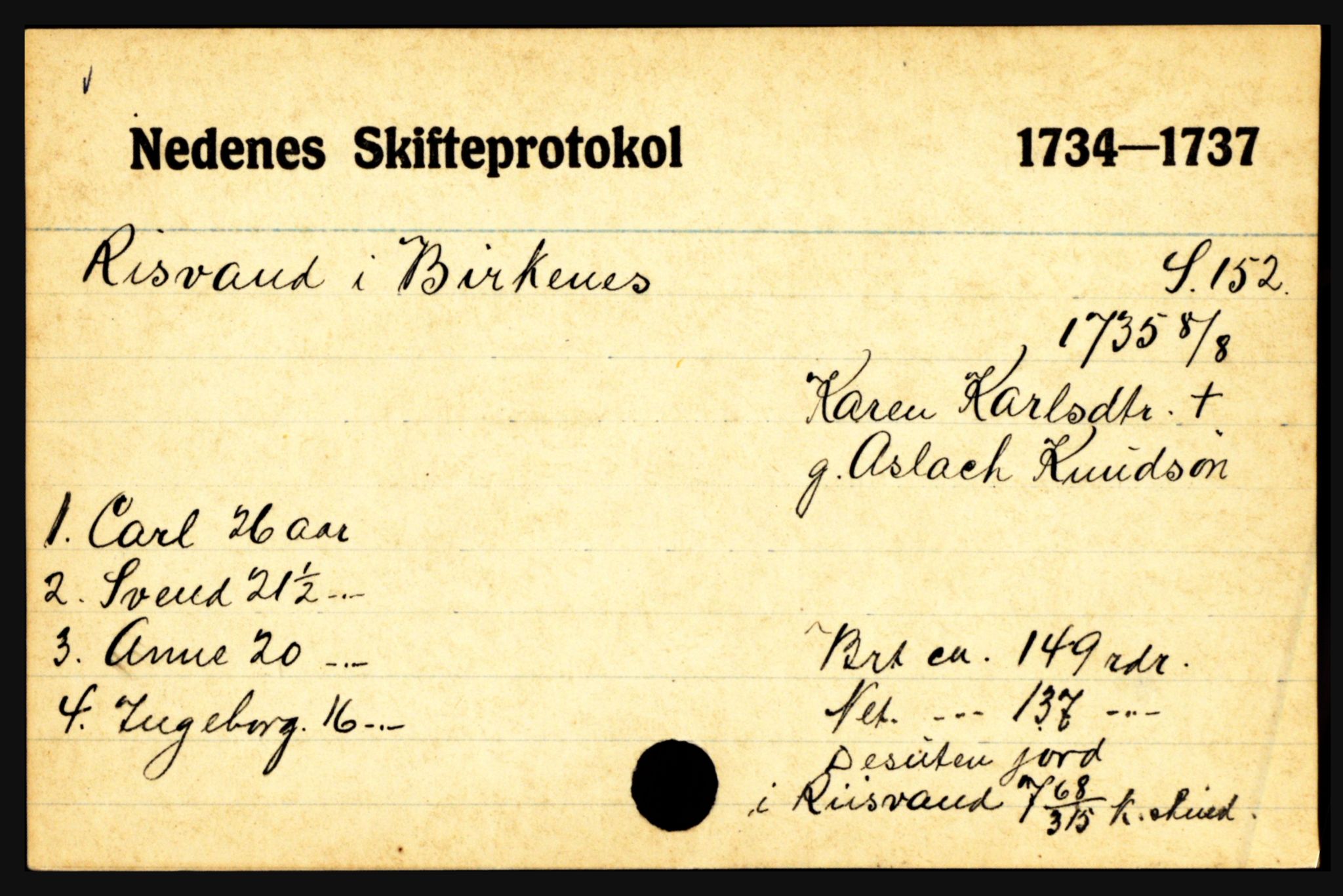 Nedenes sorenskriveri før 1824, AV/SAK-1221-0007/H, p. 23969