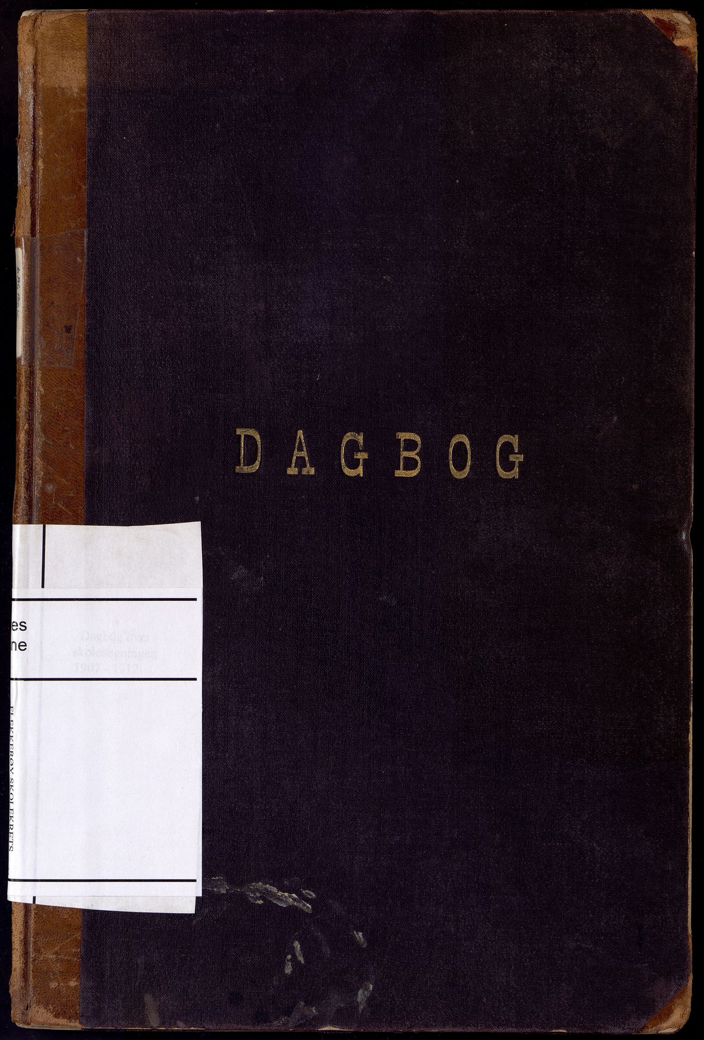 Oddernes kommune - Ytre Flekkerøy/Flekkerøy skolekrets, ARKSOR/1001OD553/I/Ia/L0007: Dagbok - Flekkerøy skolekrets, 1907-1917