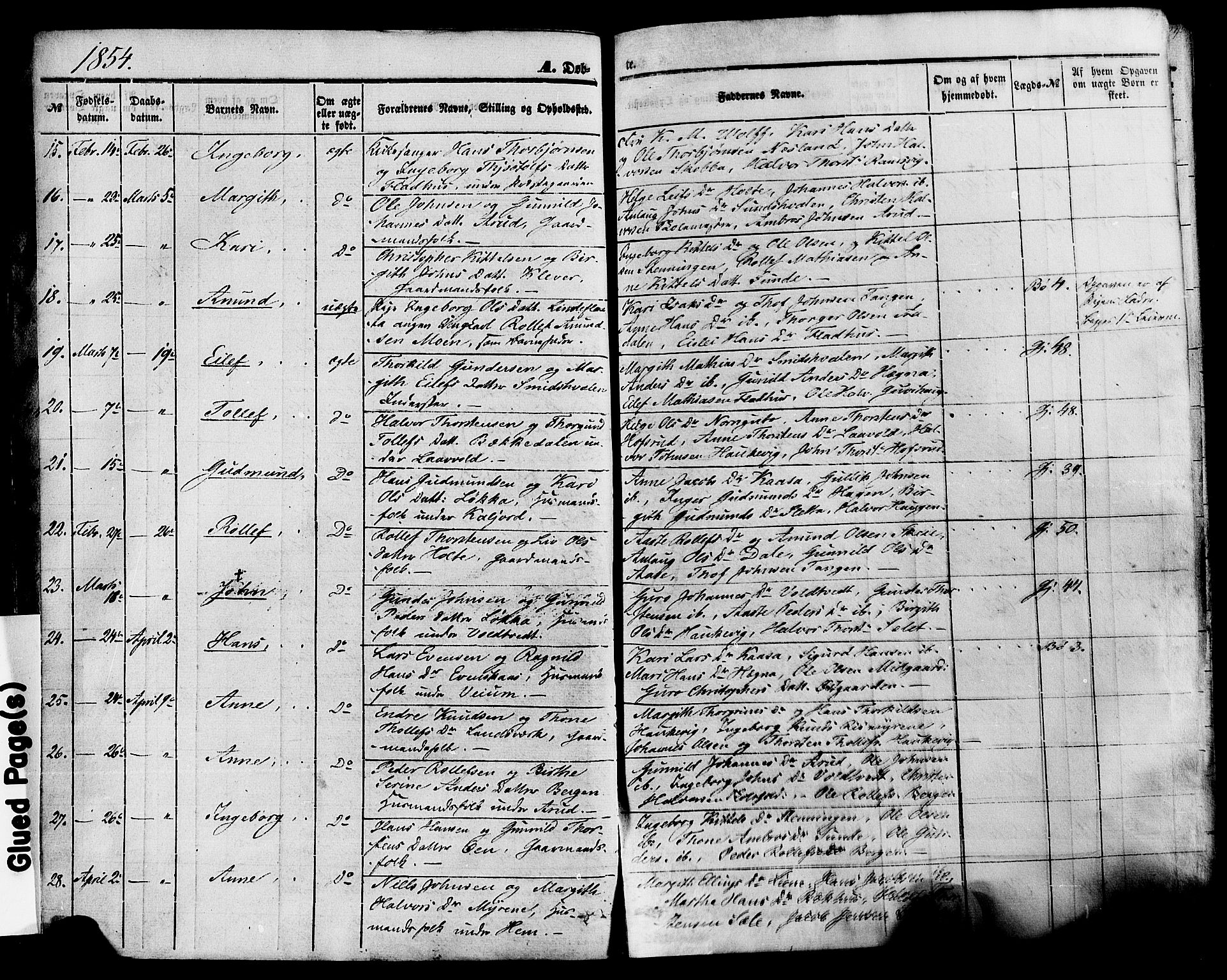 Sauherad kirkebøker, SAKO/A-298/F/Fa/L0007: Parish register (official) no. I 7, 1851-1873, p. 19