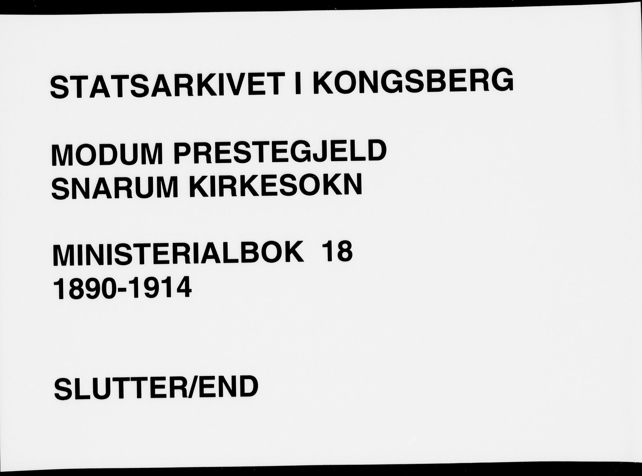 Modum kirkebøker, AV/SAKO-A-234/F/Fa/L0019: Parish register (official) no. 19, 1890-1914