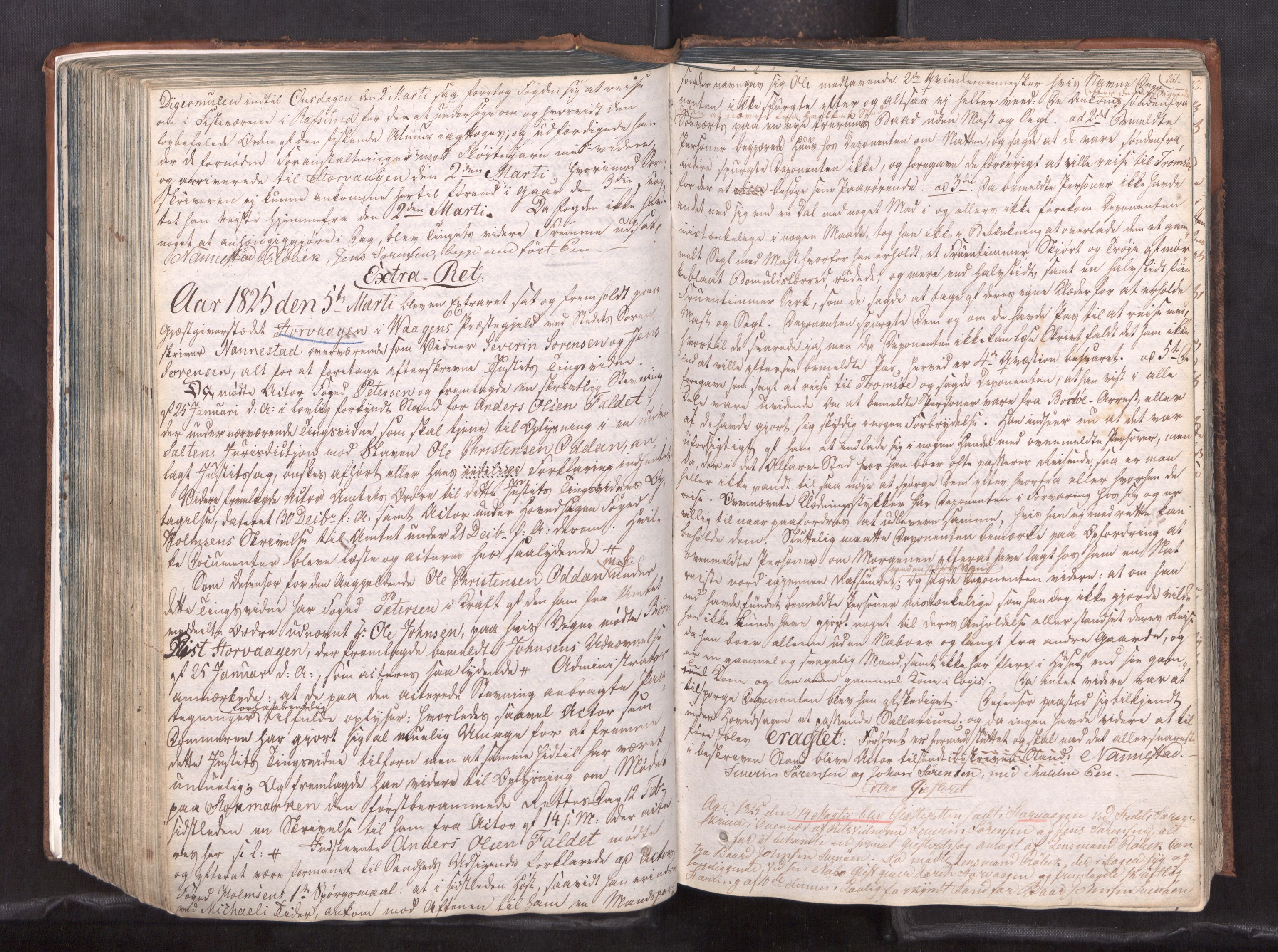 Vesterålen sorenskriveri, AV/SAT-A-4180/1/1/1A/L0018: Tingbok, 1820-1832, p. 260b-261a