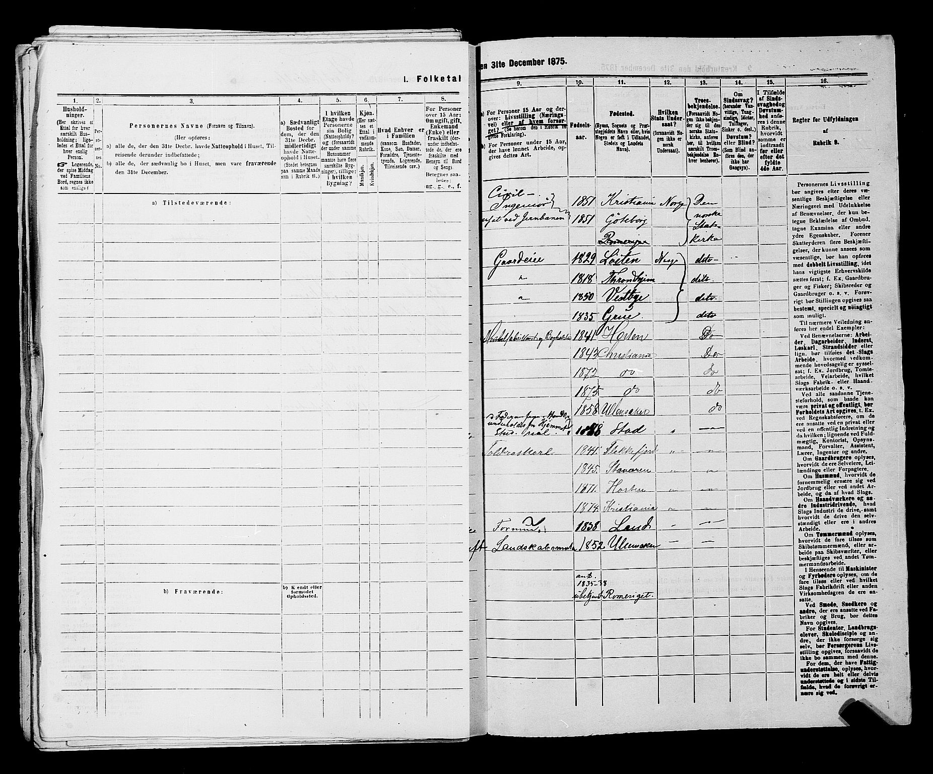 RA, 1875 census for 0301 Kristiania, 1875, p. 6939