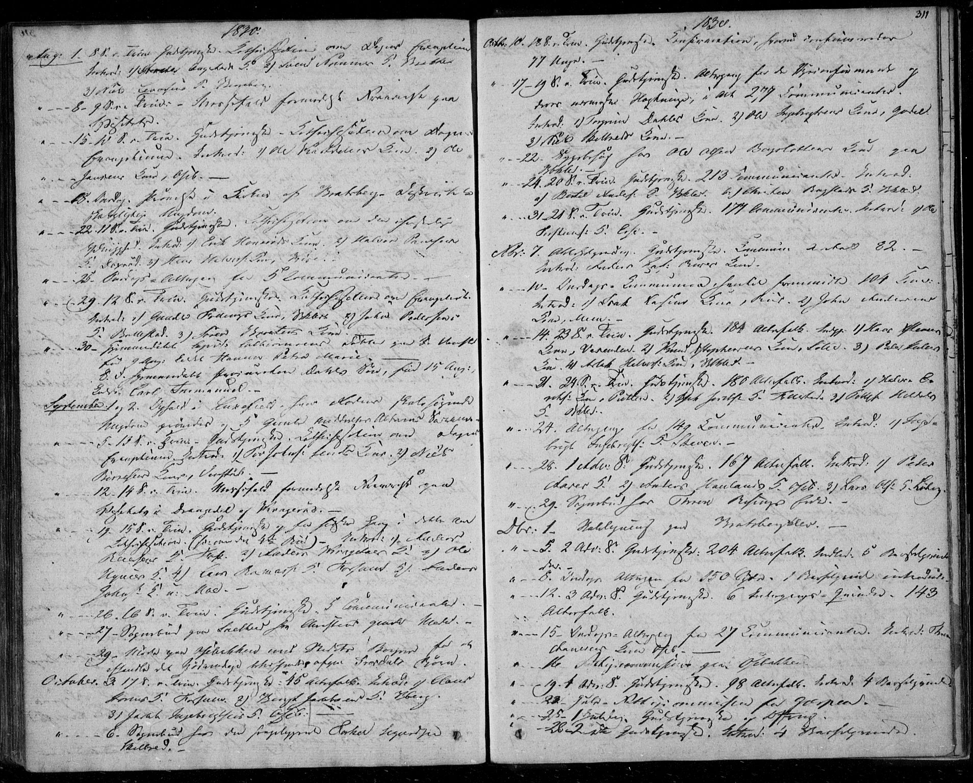 Gjerpen kirkebøker, SAKO/A-265/F/Fa/L0006: Parish register (official) no. I 6, 1829-1834, p. 311