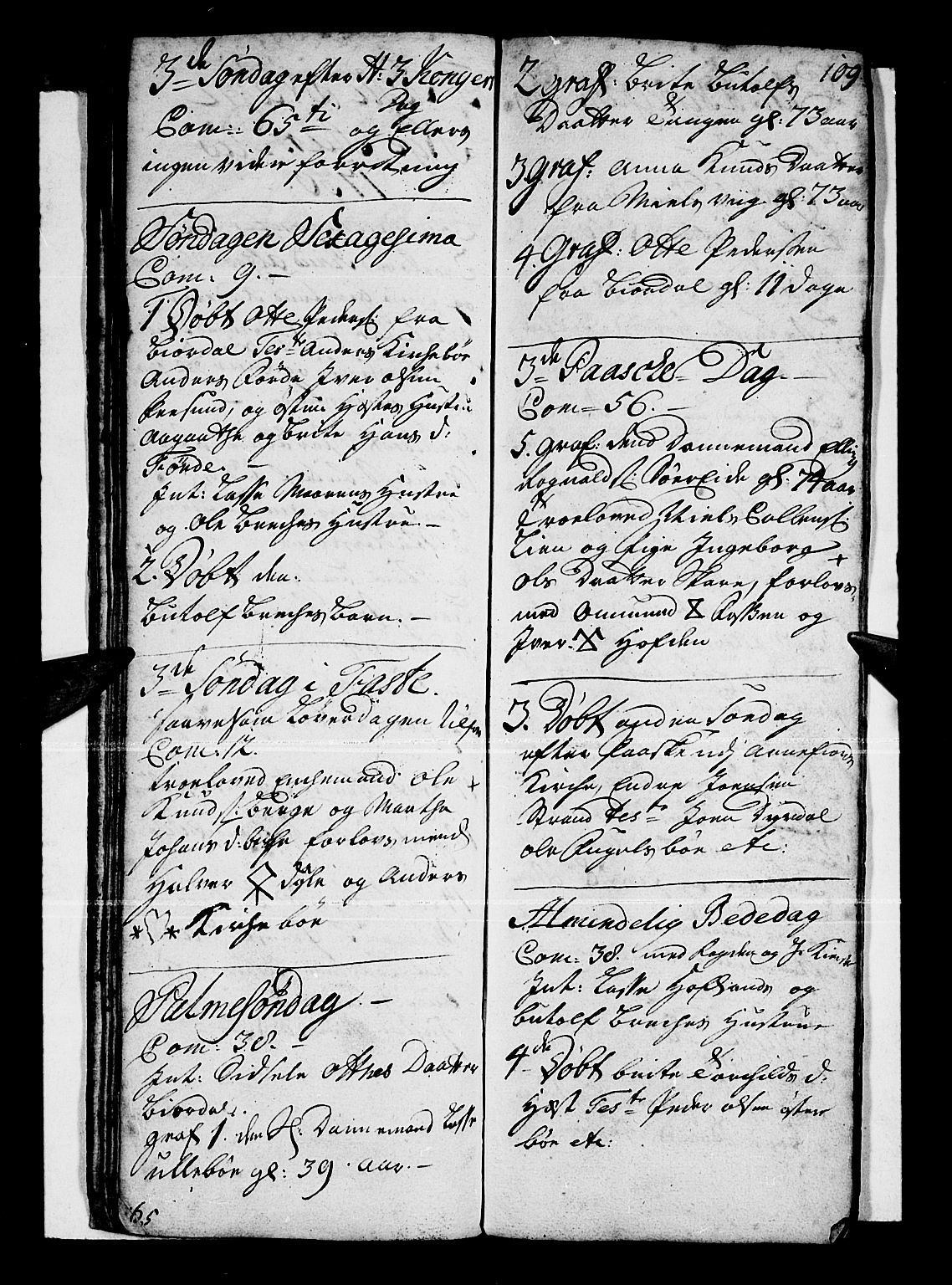 Vik sokneprestembete, SAB/A-81501: Parish register (official) no. A 1 /3, 1727-1740, p. 109