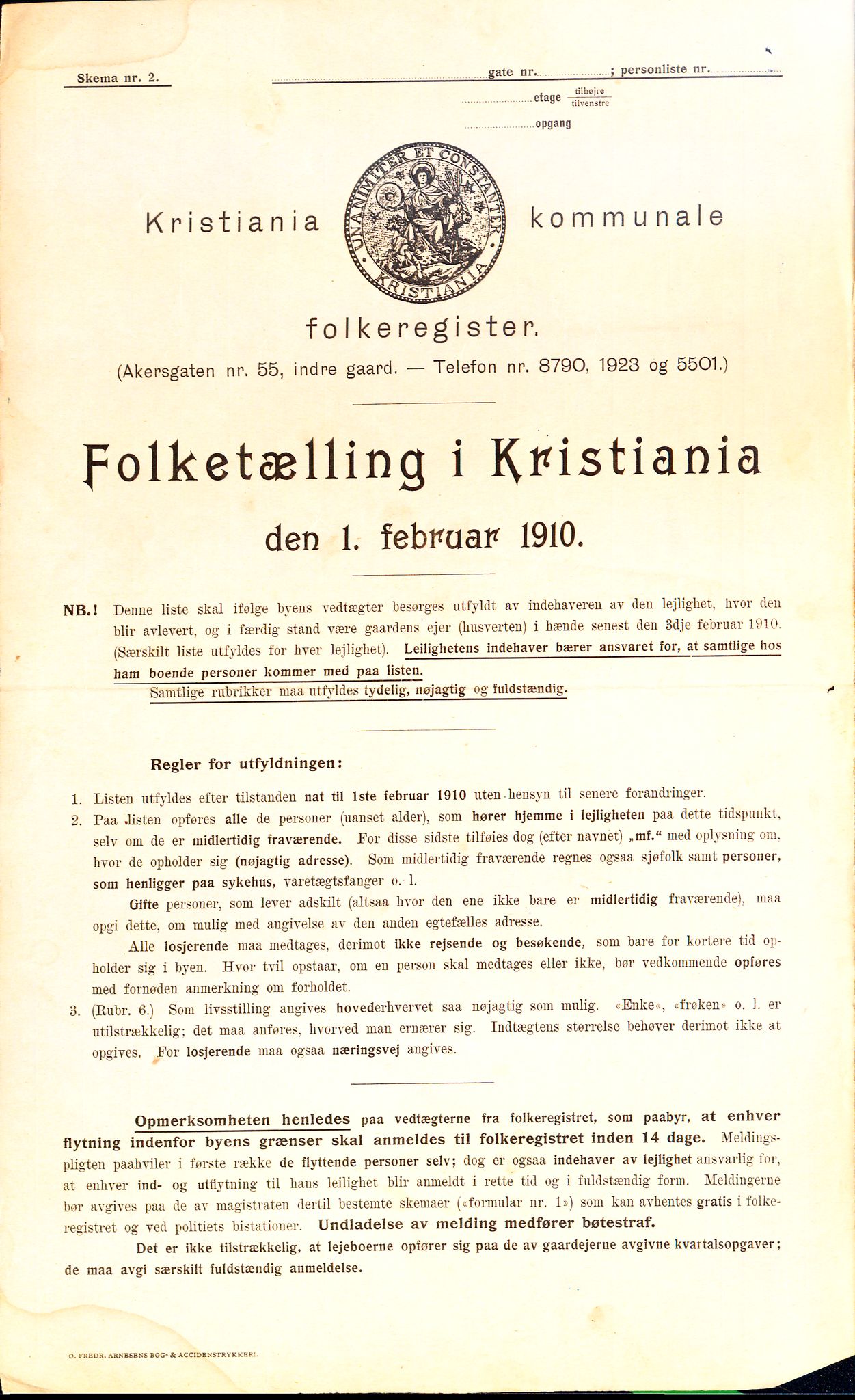 OBA, Municipal Census 1910 for Kristiania, 1910, p. 2898