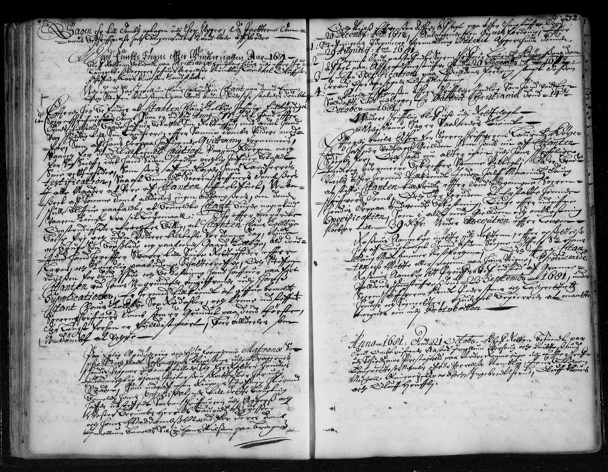 Christiania lagting, AV/SAO-A-11131/F/Fa/L0008: Tingbok, 1680-1689, p. 31b-32a