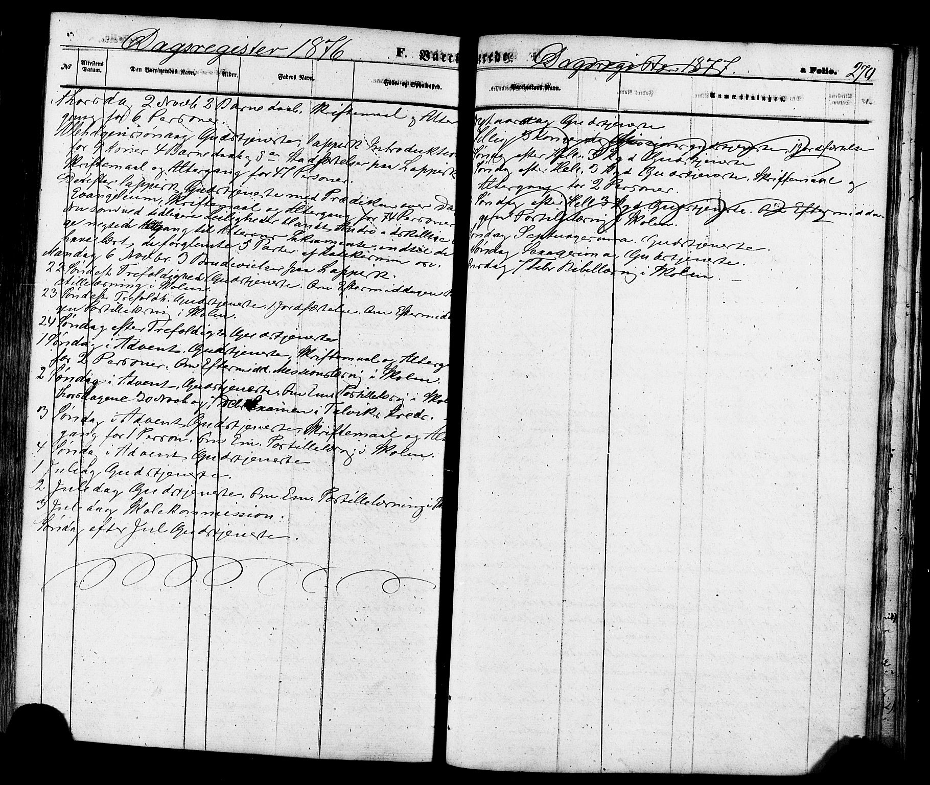 Talvik sokneprestkontor, SATØ/S-1337/H/Ha/L0011kirke: Parish register (official) no. 11, 1864-1877, p. 270