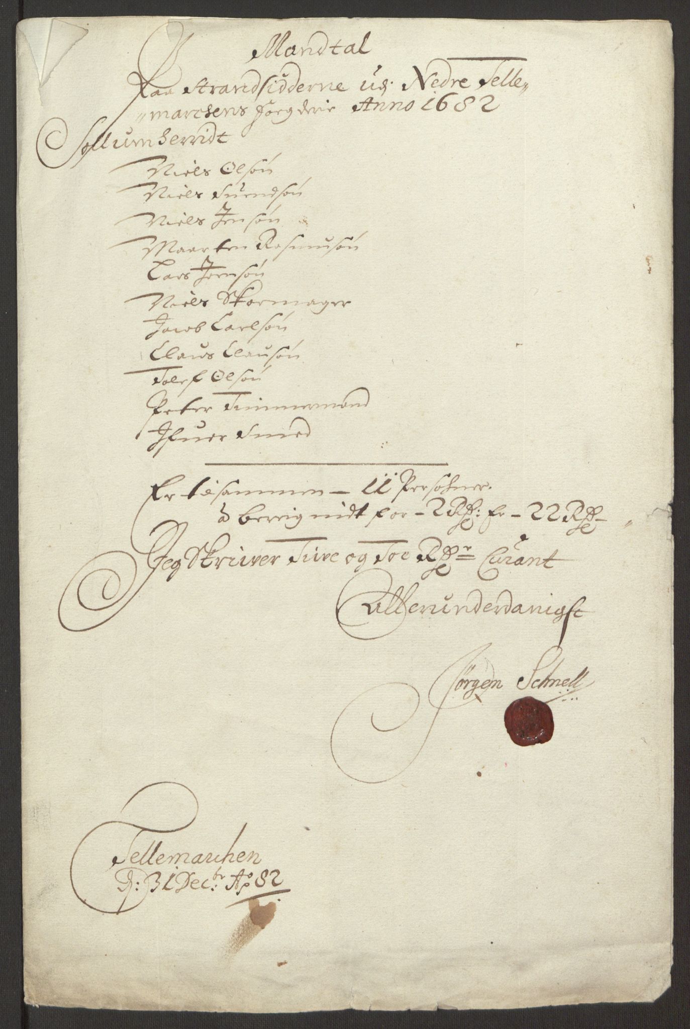 Rentekammeret inntil 1814, Reviderte regnskaper, Fogderegnskap, RA/EA-4092/R35/L2078: Fogderegnskap Øvre og Nedre Telemark, 1680-1684, p. 248