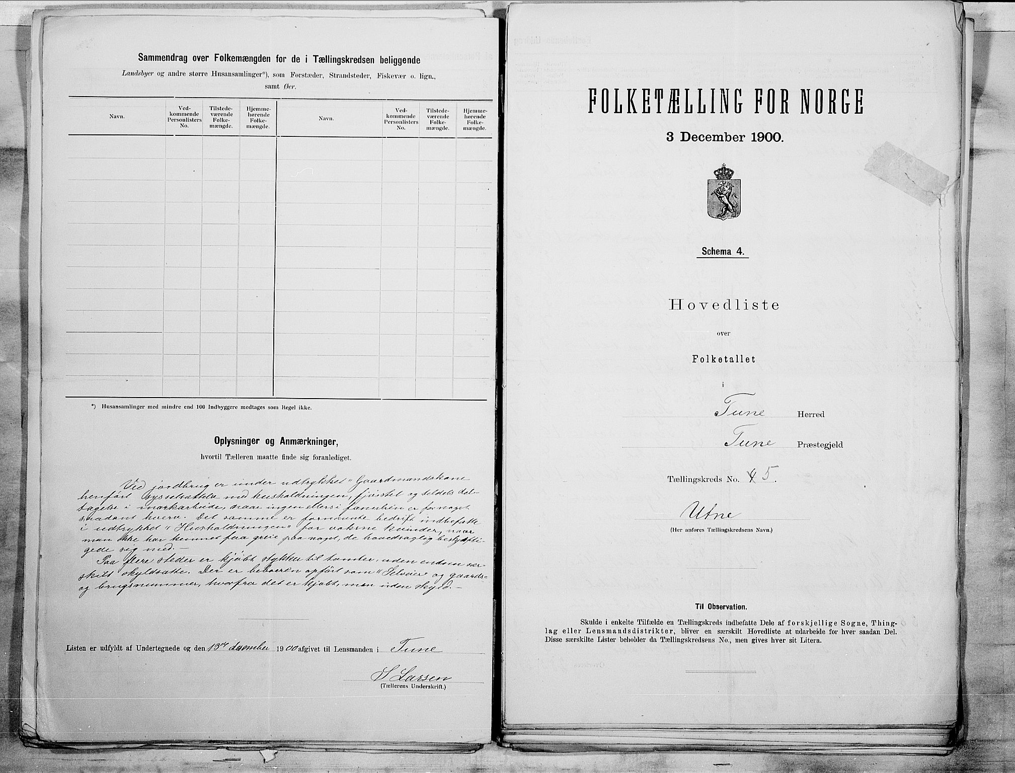 SAO, 1900 census for Tune, 1900, p. 14