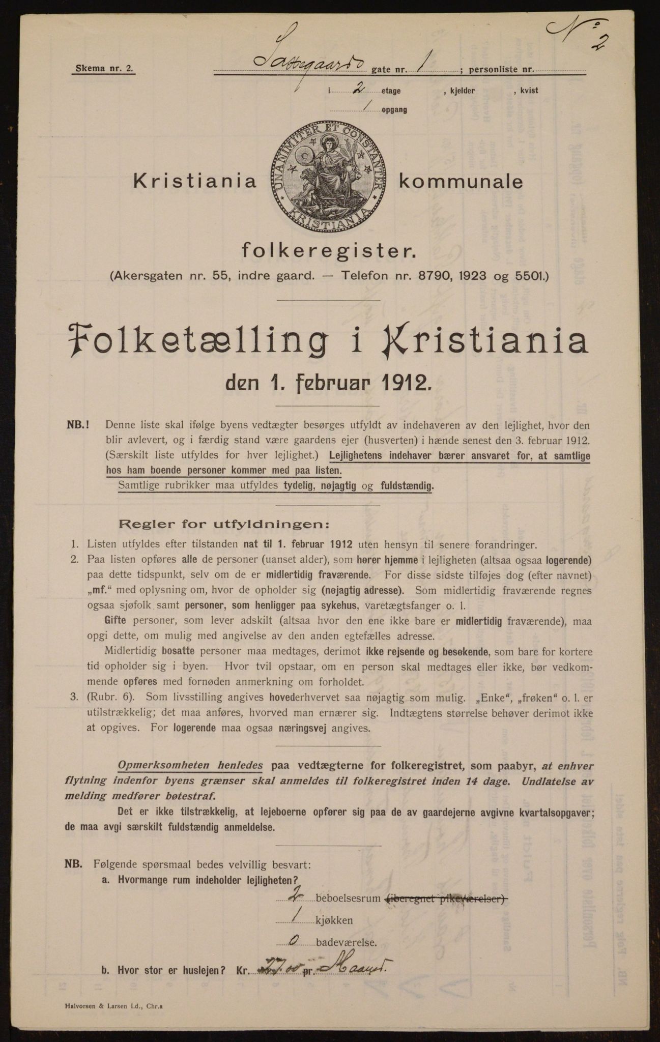 OBA, Municipal Census 1912 for Kristiania, 1912, p. 89544