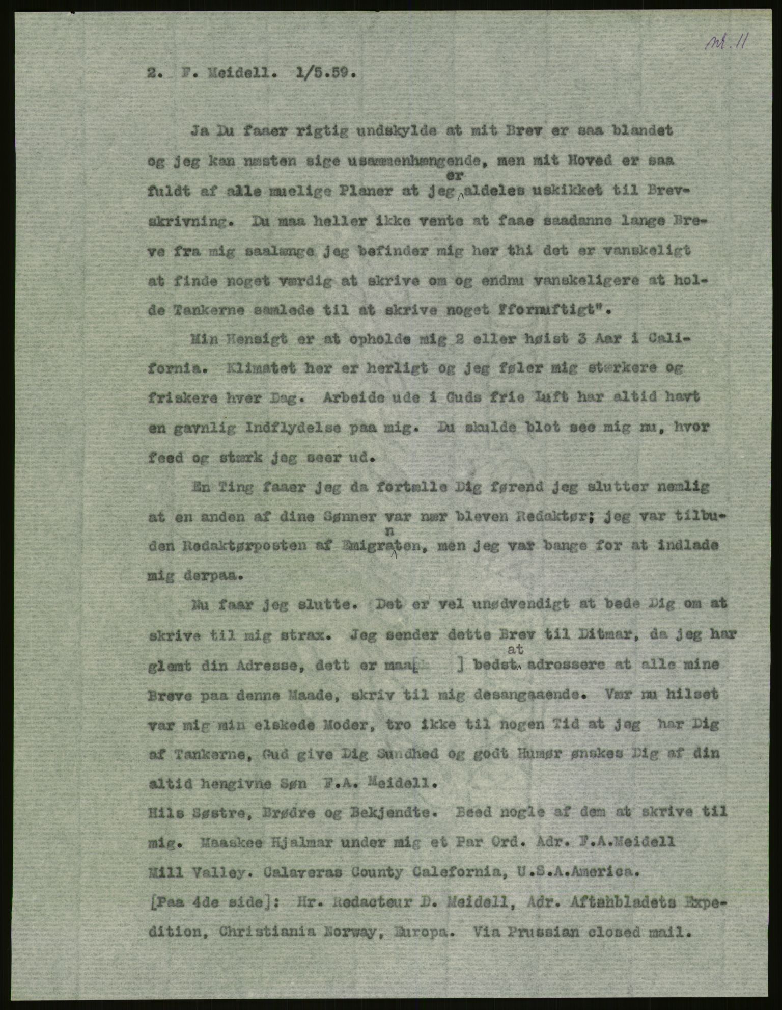 Samlinger til kildeutgivelse, Amerikabrevene, AV/RA-EA-4057/F/L0003: Innlån fra Oslo: Hals - Steen, 1838-1914, p. 491