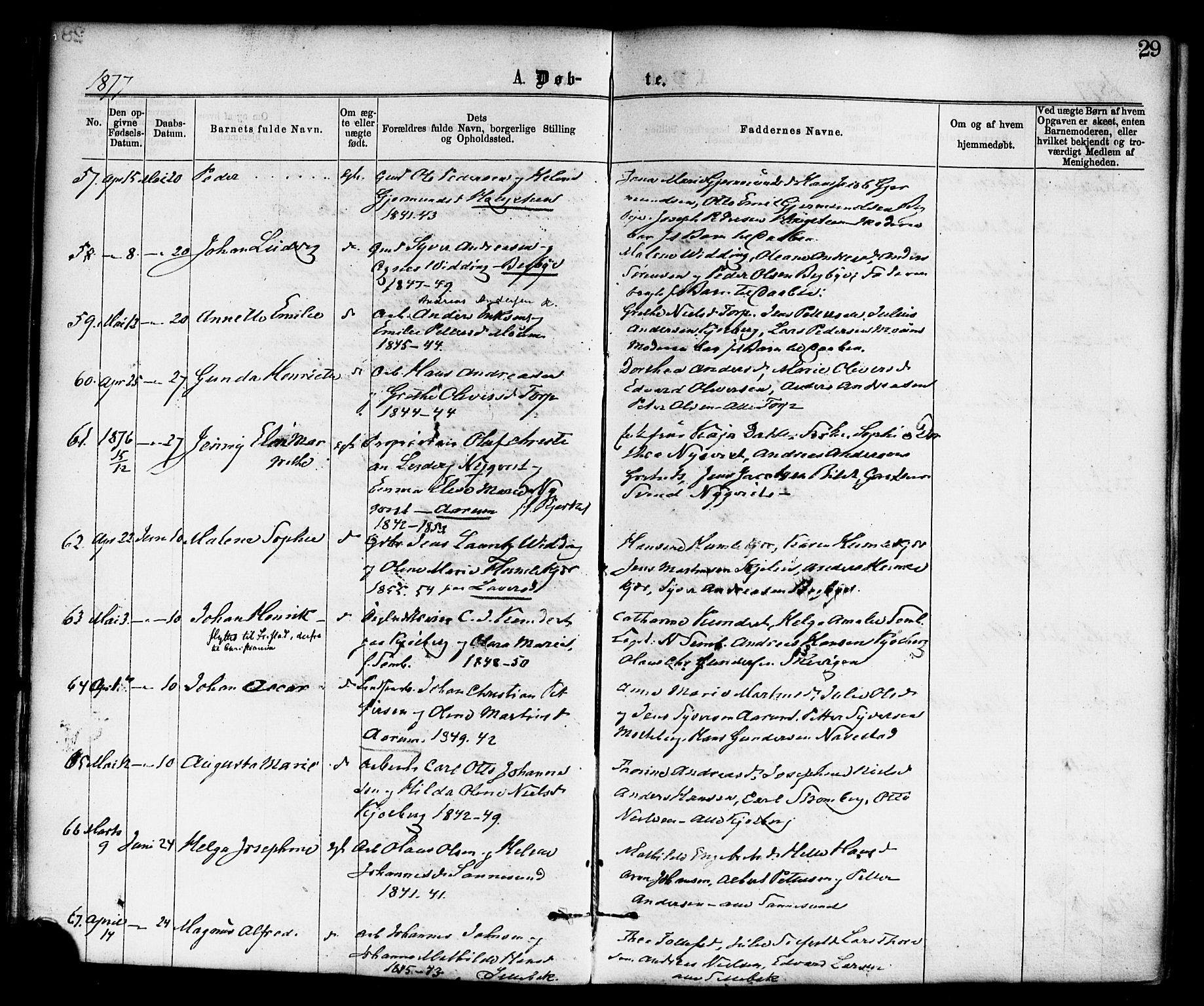 Borge prestekontor Kirkebøker, SAO/A-10903/F/Fa/L0007: Parish register (official) no. I 7, 1875-1886, p. 29
