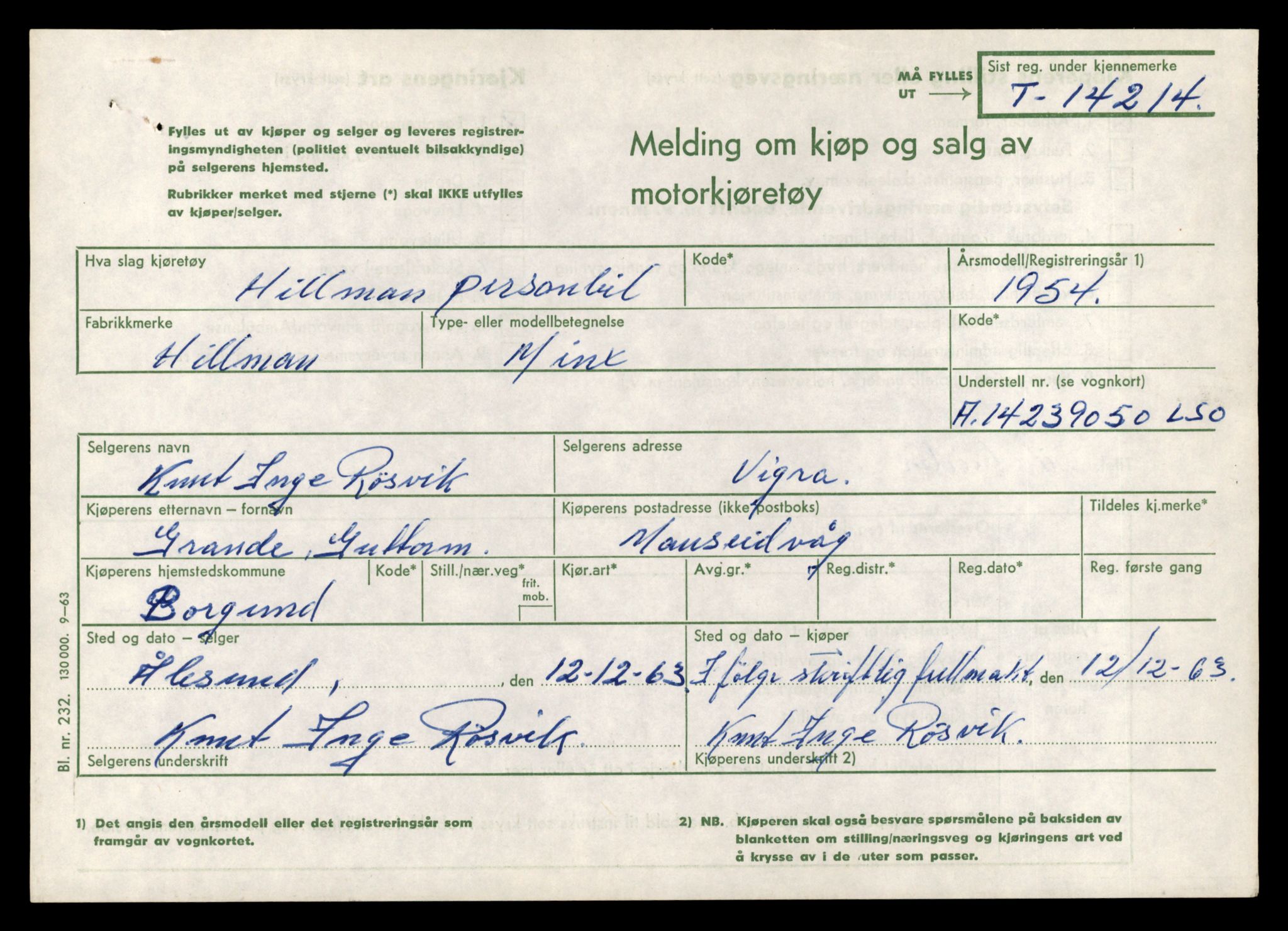 Møre og Romsdal vegkontor - Ålesund trafikkstasjon, AV/SAT-A-4099/F/Fe/L0044: Registreringskort for kjøretøy T 14205 - T 14319, 1927-1998, p. 365
