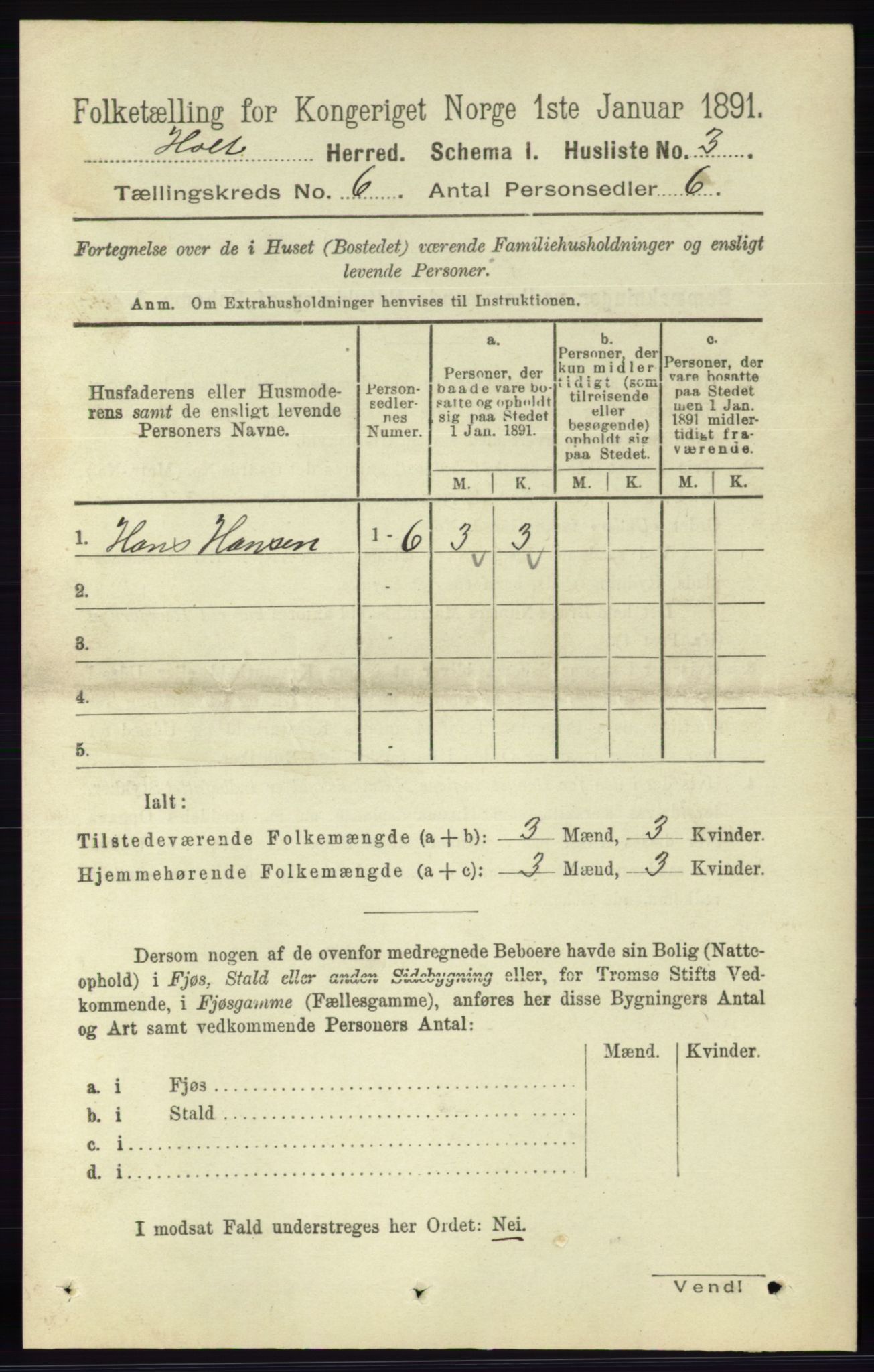 RA, 1891 census for 0914 Holt, 1891, p. 2937