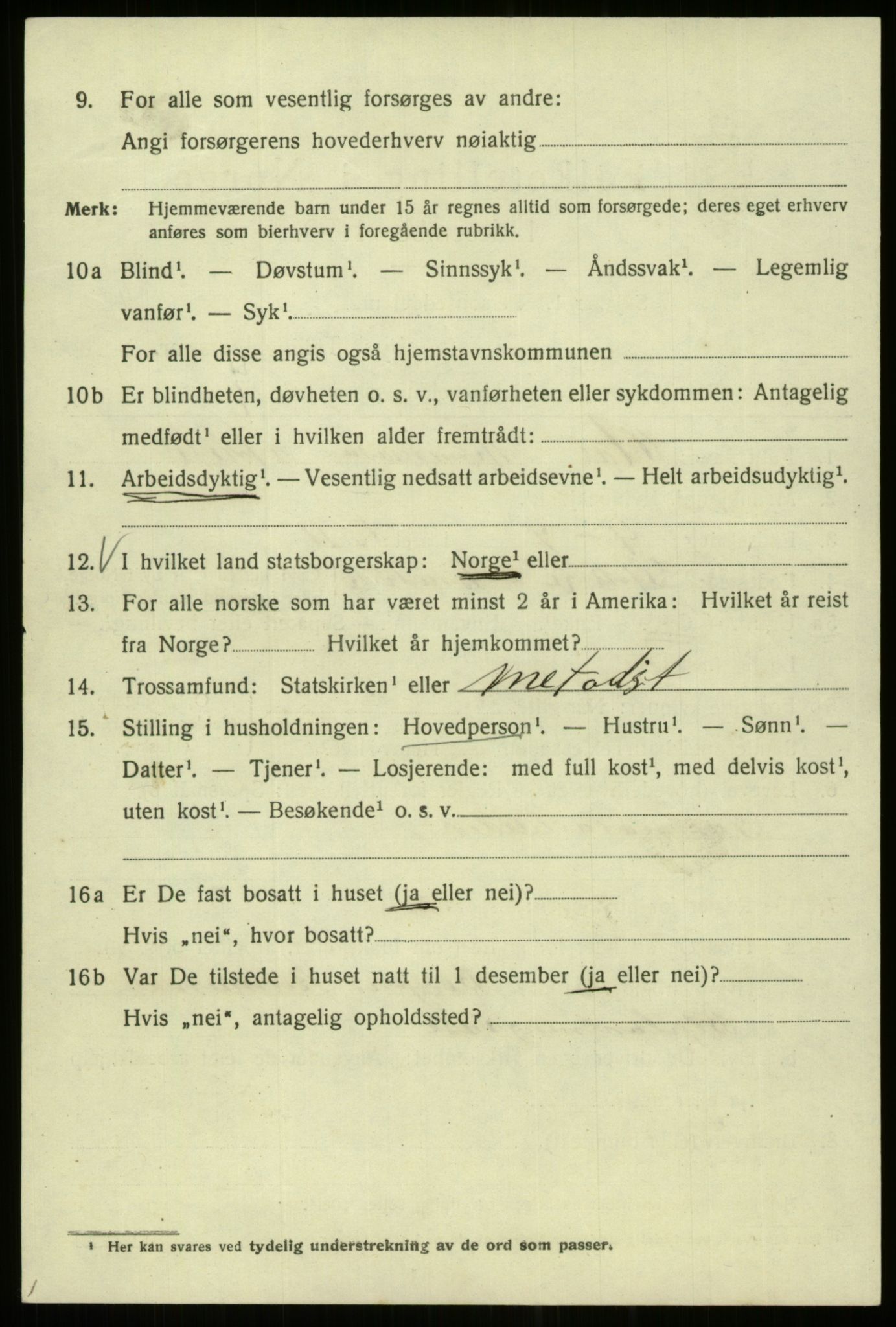 SAB, 1920 census for Bergen, 1920, p. 112343