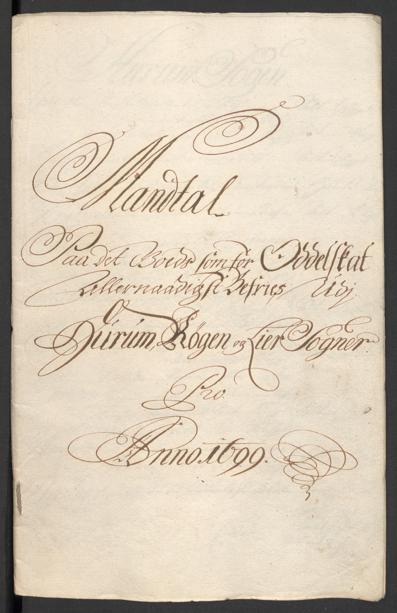 Rentekammeret inntil 1814, Reviderte regnskaper, Fogderegnskap, AV/RA-EA-4092/R30/L1696: Fogderegnskap Hurum, Røyken, Eiker og Lier, 1698-1699, p. 347