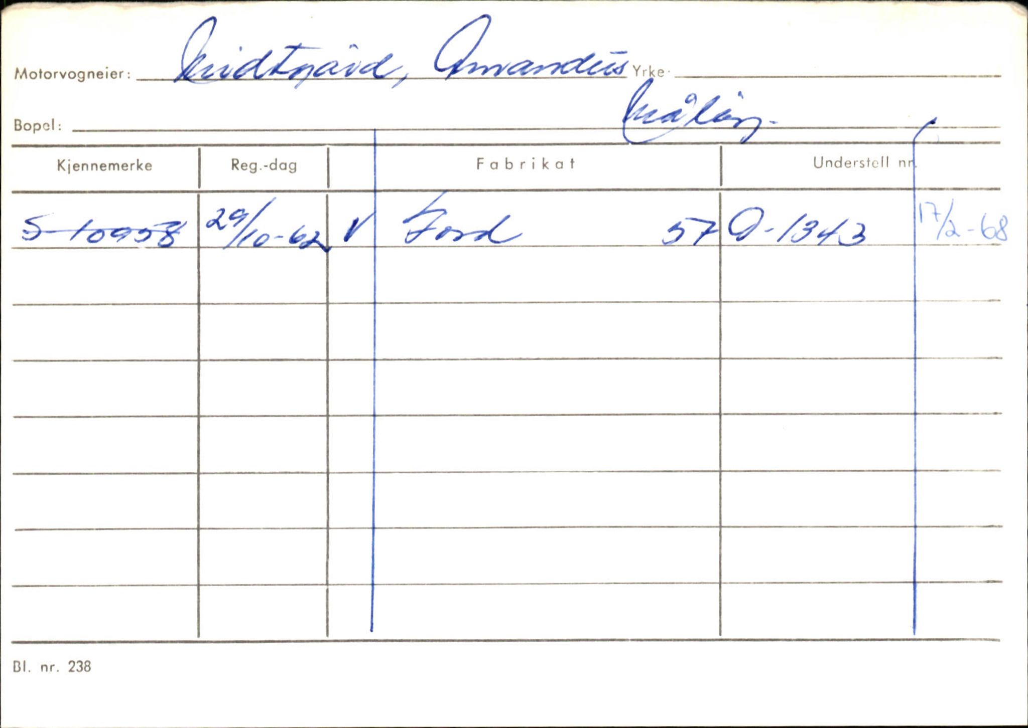 Statens vegvesen, Sogn og Fjordane vegkontor, AV/SAB-A-5301/4/F/L0144: Registerkort Vågsøy A-R, 1945-1975, p. 1768