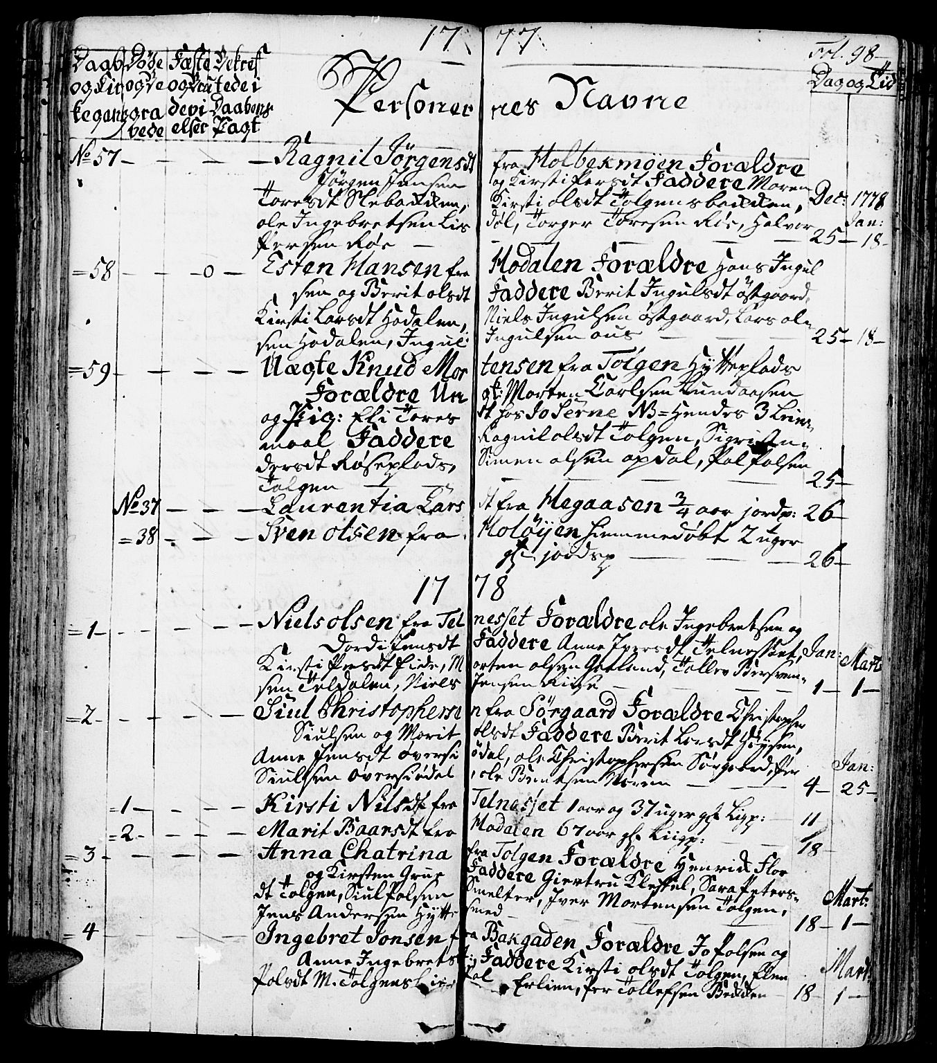 Tolga prestekontor, AV/SAH-PREST-062/K/L0002: Parish register (official) no. 2, 1768-1786, p. 98