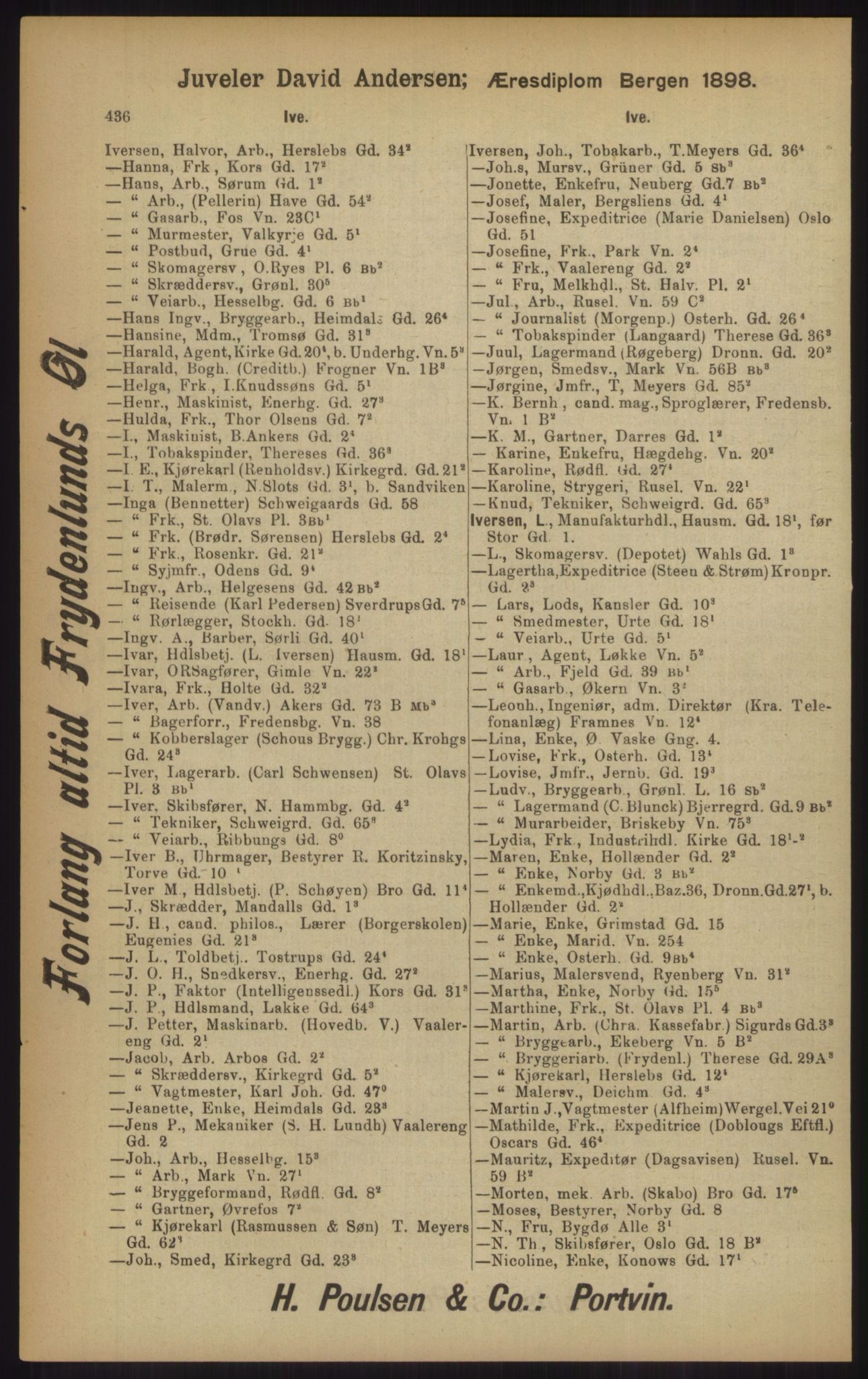 Kristiania/Oslo adressebok, PUBL/-, 1902, p. 436