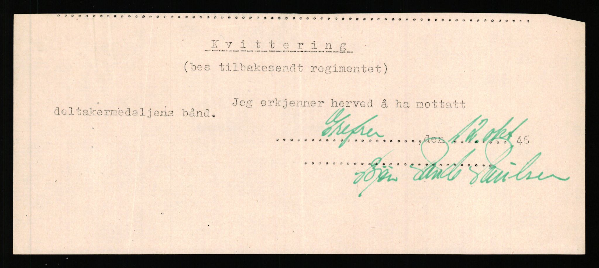 Forsvaret, Jegerkorpset - Akershus infantriregiment nr. 4, AV/RA-RAFA-2947/D/Dd/L0056: DELTAKERMEDALJEN 2. VERDENSKRIG BOKS 4 N-Ø, 1945-1950, p. 223