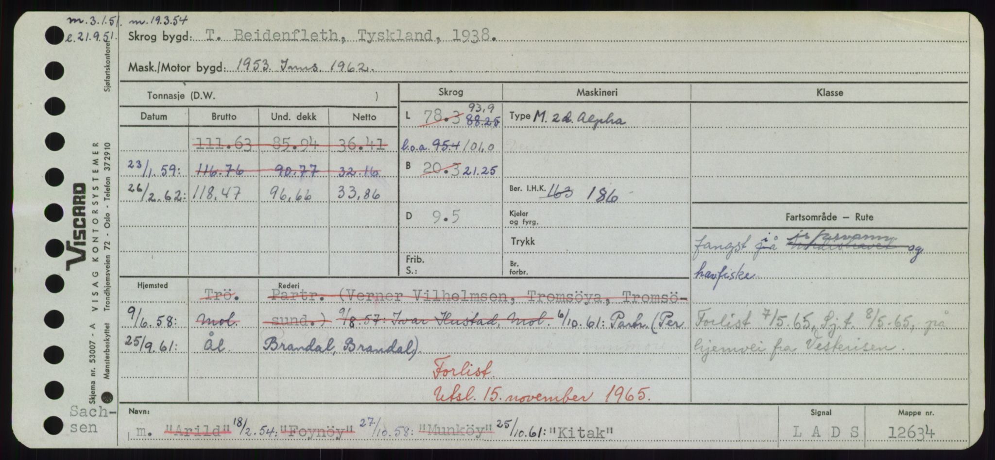 Sjøfartsdirektoratet med forløpere, Skipsmålingen, RA/S-1627/H/Hd/L0020: Fartøy, K-Kon, p. 297