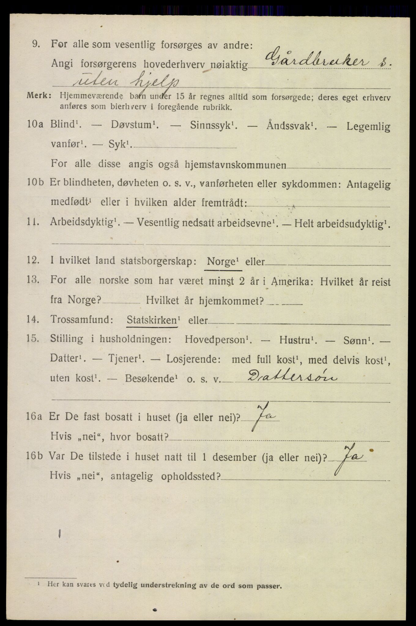 SAH, 1920 census for Åsnes, 1920, p. 2155