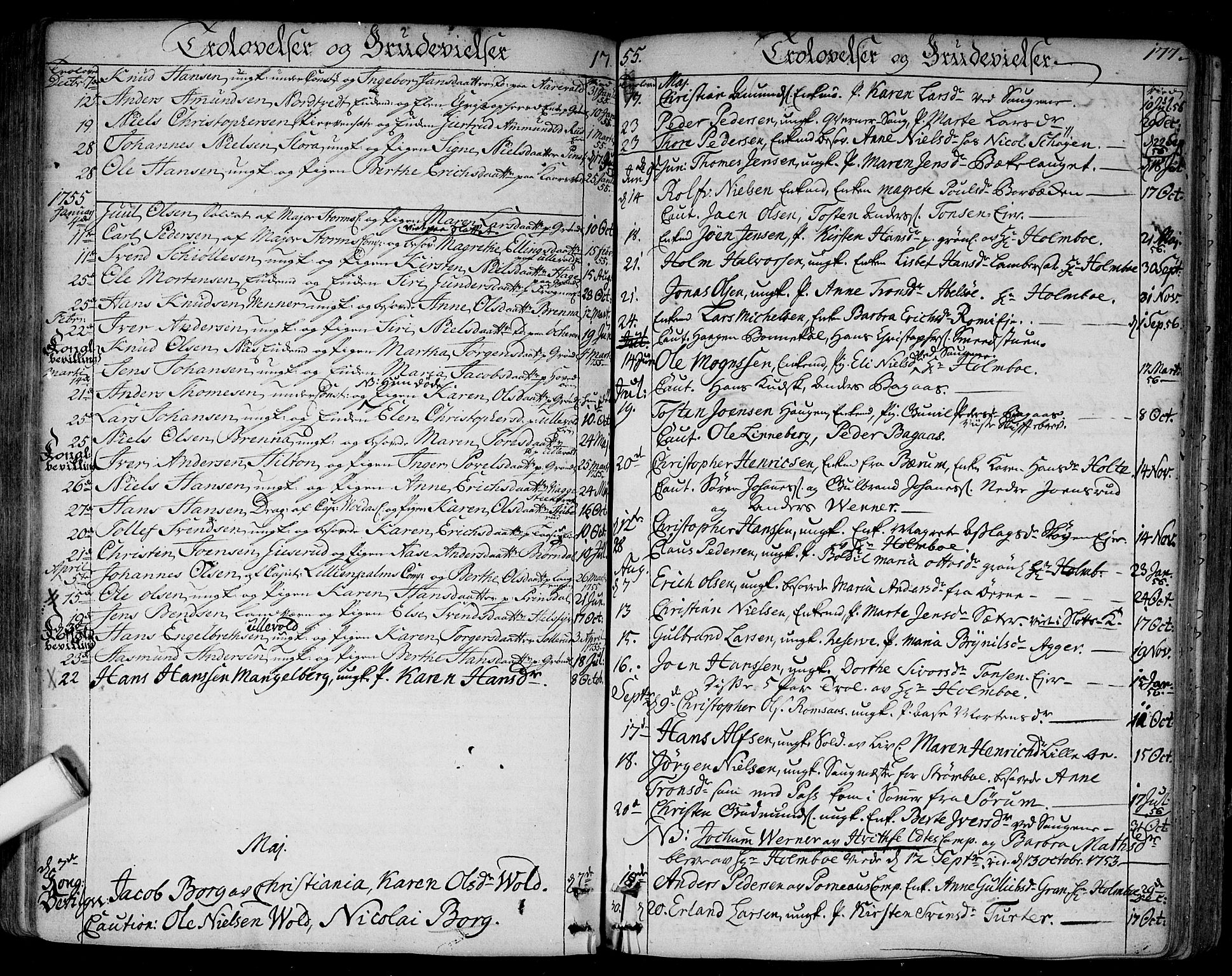 Aker prestekontor kirkebøker, SAO/A-10861/F/L0008: Parish register (official) no. 8, 1749-1765, p. 177
