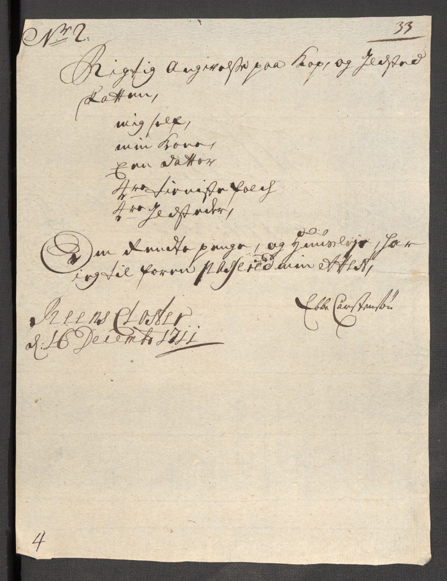 Rentekammeret inntil 1814, Reviderte regnskaper, Fogderegnskap, AV/RA-EA-4092/R57/L3860: Fogderegnskap Fosen, 1711, p. 118