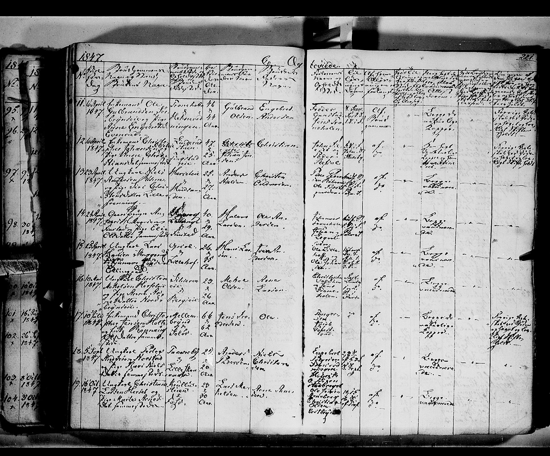 Romedal prestekontor, AV/SAH-PREST-004/K/L0004: Parish register (official) no. 4, 1847-1861, p. 221