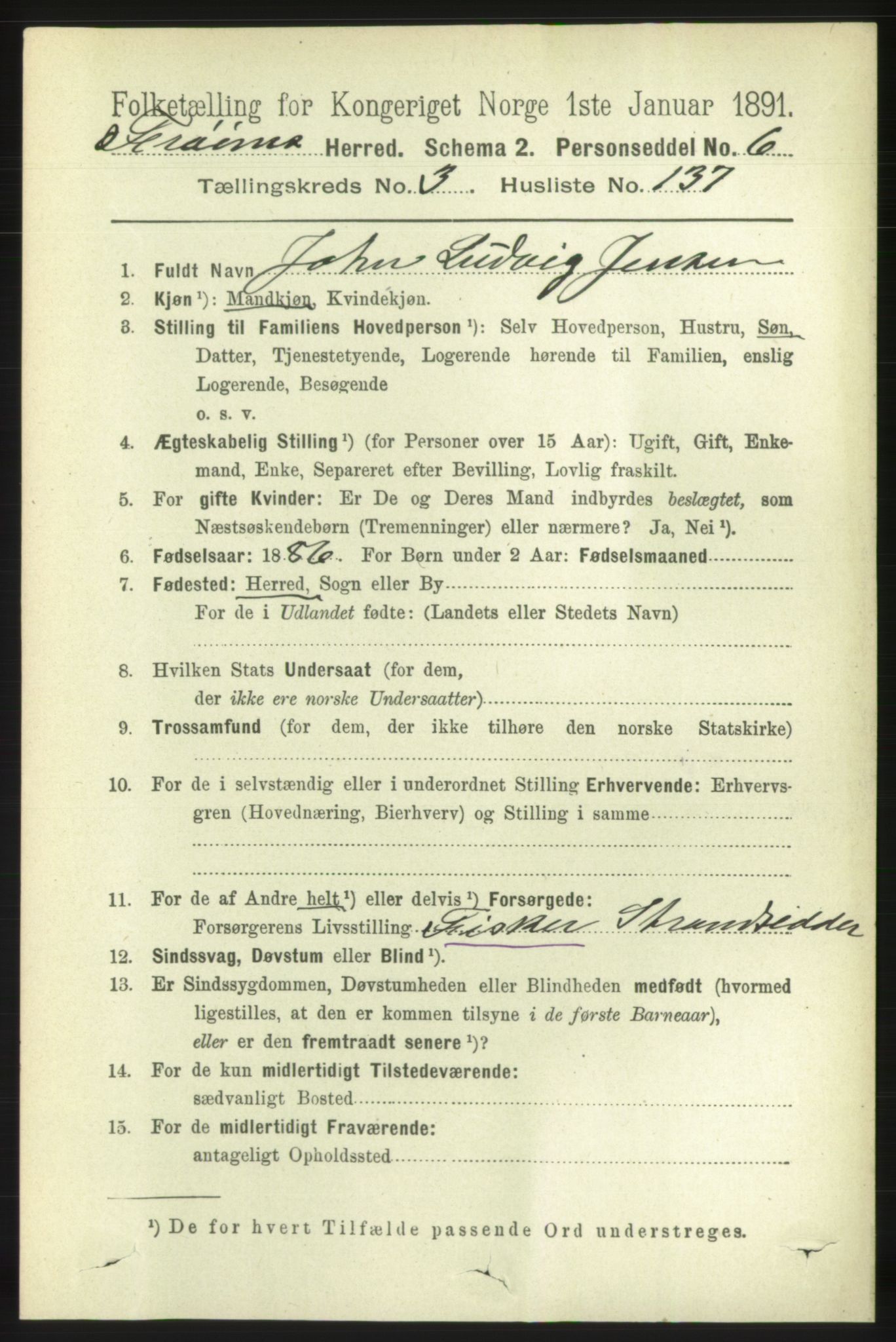 RA, 1891 census for 1619 Frøya, 1891, p. 2867