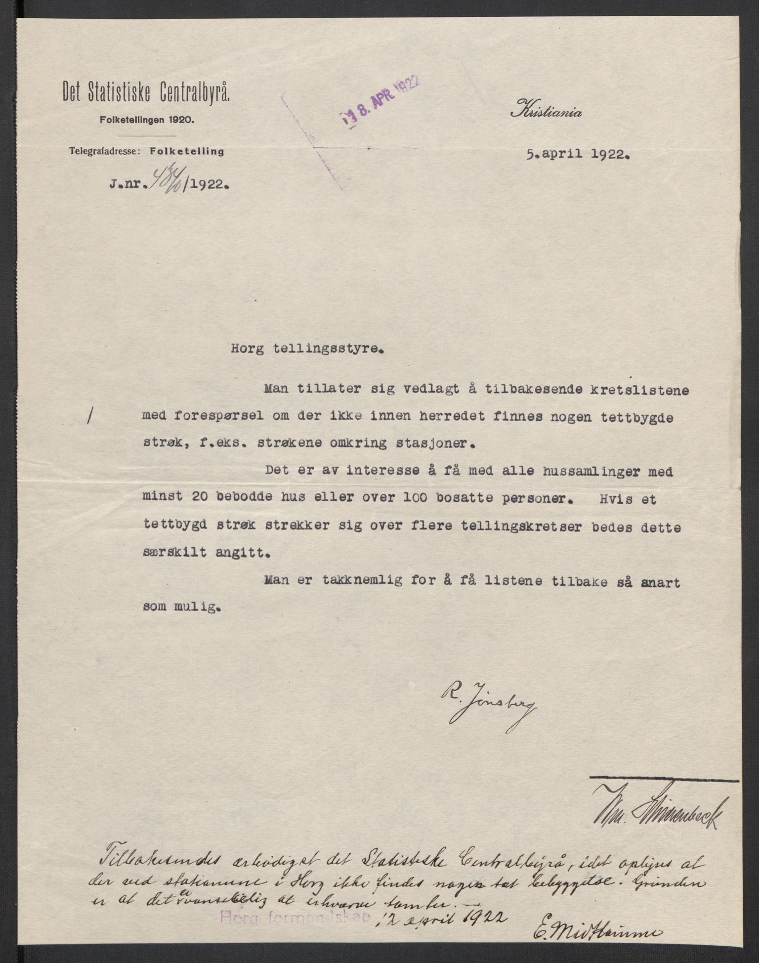 SAT, 1920 census for Horg, 1920, p. 3