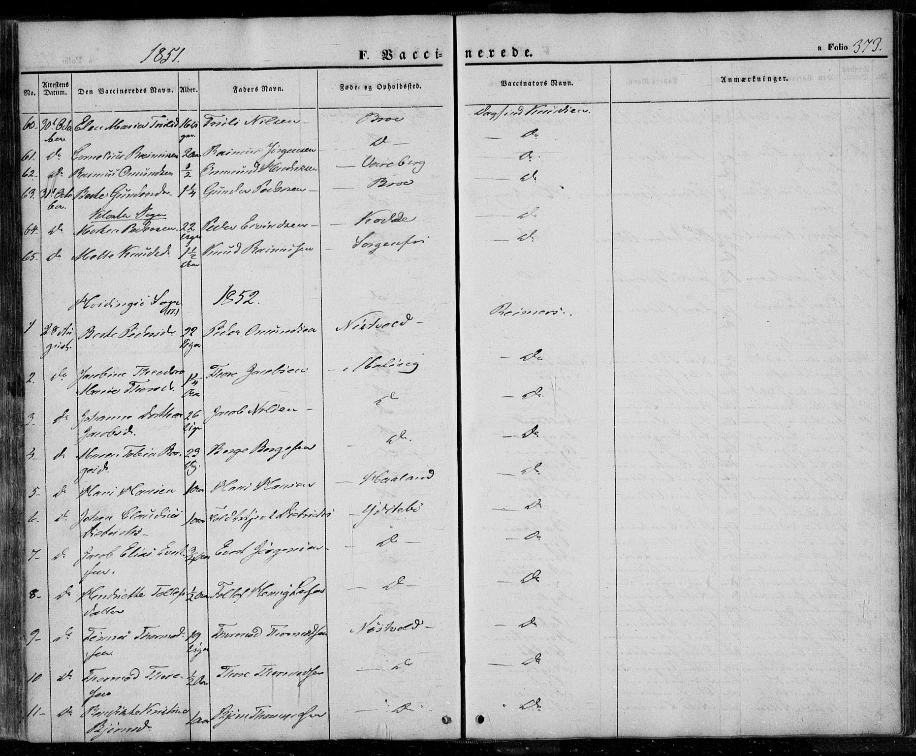Rennesøy sokneprestkontor, SAST/A -101827/H/Ha/Haa/L0005: Parish register (official) no. A 5, 1838-1859, p. 373