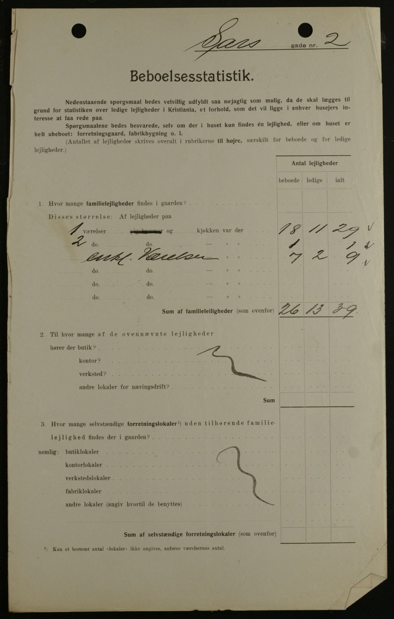 OBA, Municipal Census 1908 for Kristiania, 1908, p. 80458